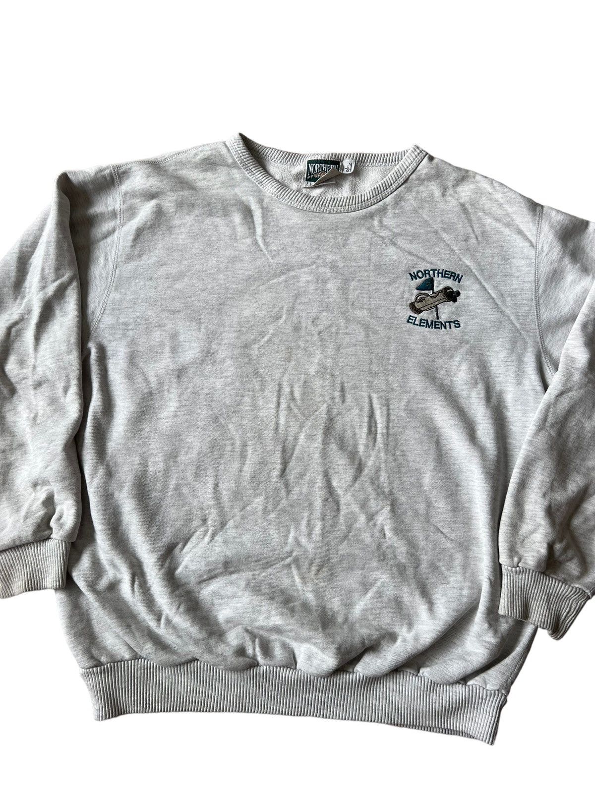 Northern Reflections × Vintage Vintage 90s Northern Elements Crew neck Sweatshirt Golf Size US L / EU 52-54 / 3 - 3 Thumbnail