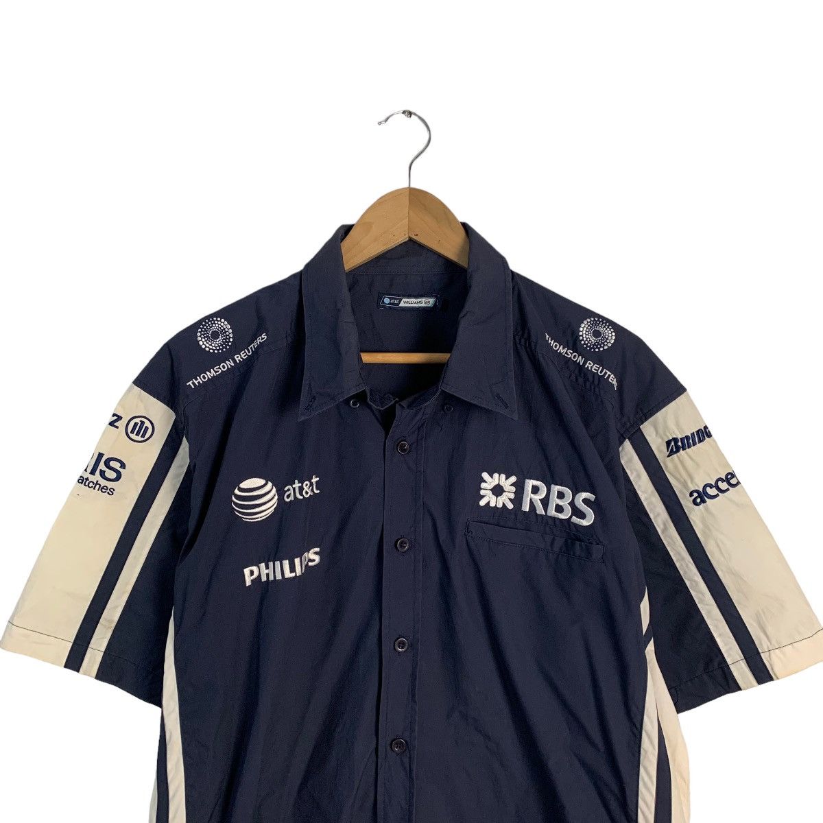 Japanese Brand At&t Williams Racing Official Shirt Size US XL / EU 56 / 4 - 4 Thumbnail