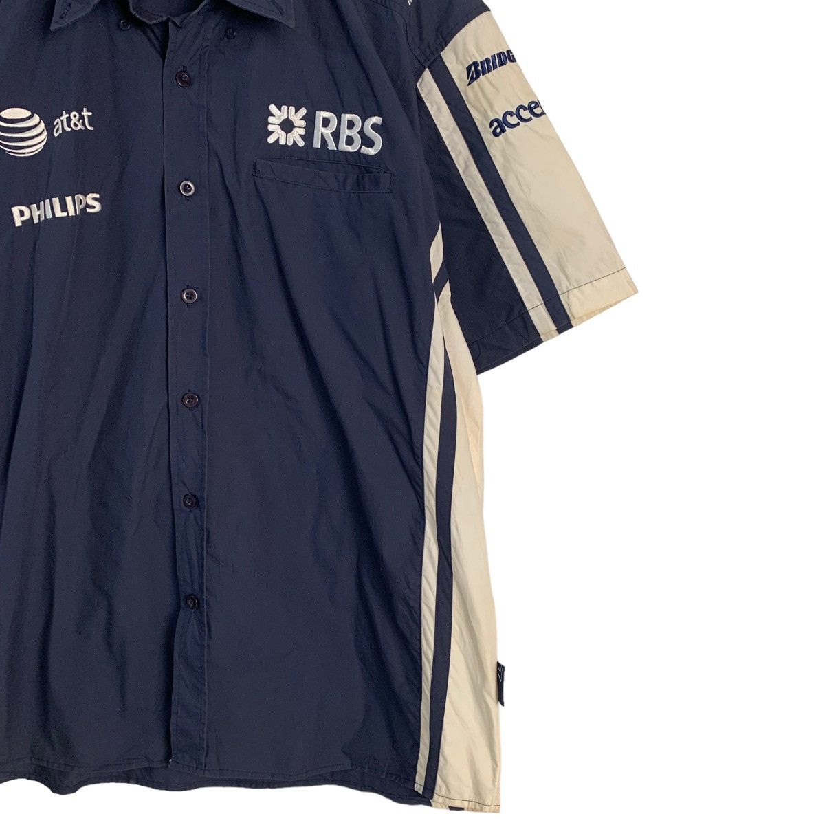 Japanese Brand At&t Williams Racing Official Shirt Size US XL / EU 56 / 4 - 3 Thumbnail