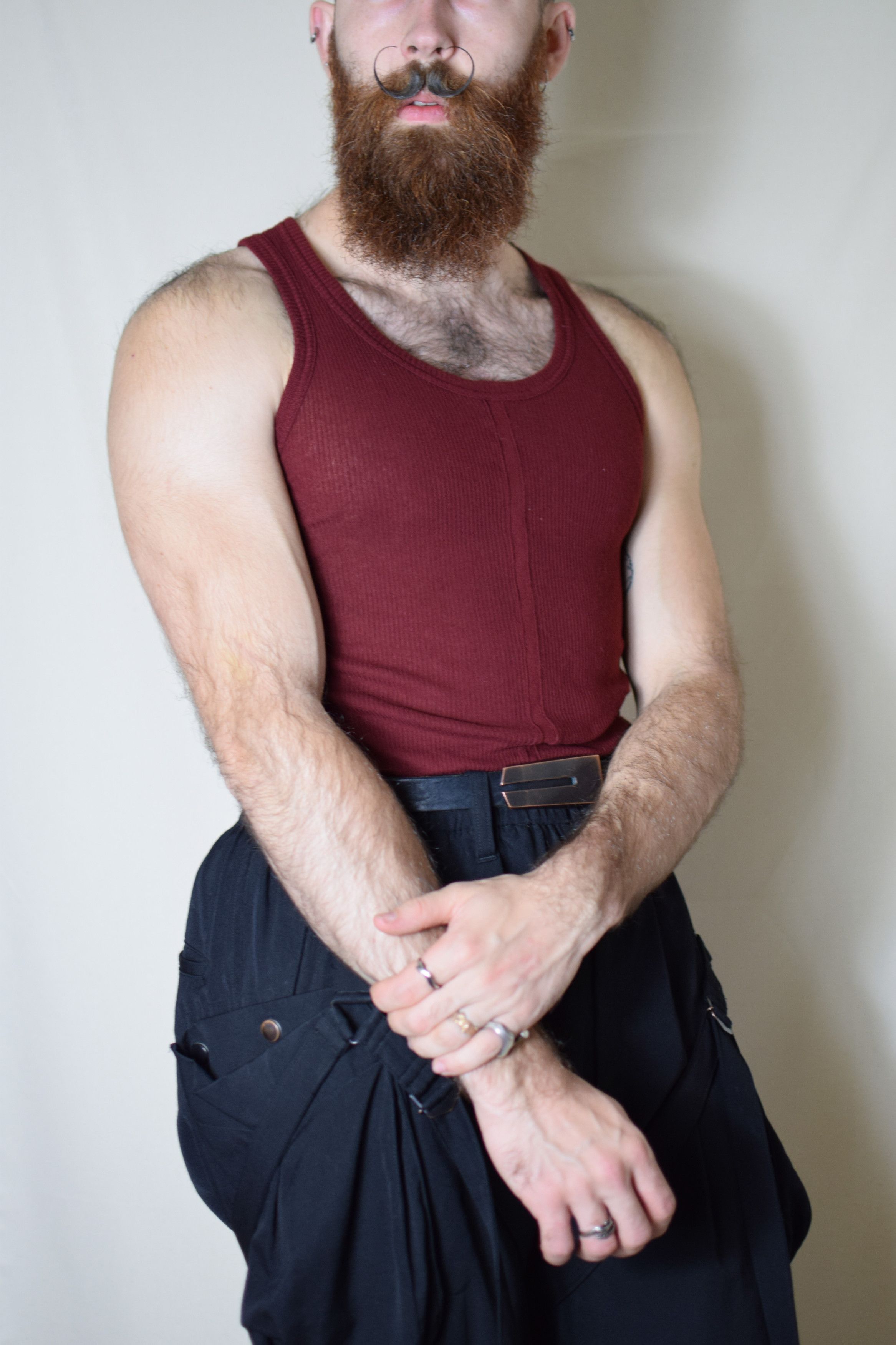 06AW julius Graphic Print Rib Top JULIUS Tops Online shop - OSAKA