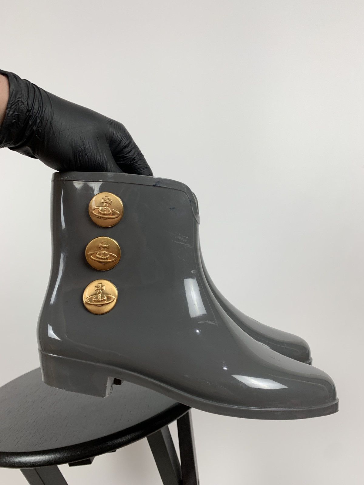 Melissa × Vivienne Westwood Vivienne Westwood x Melissa Rain Ankle Boots Size US 8 / IT 38 - 8 Thumbnail