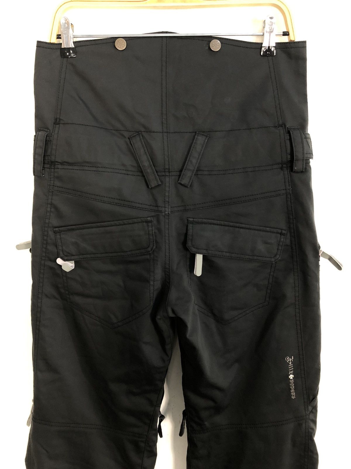 Japanese Brand Hype Black X-mix Snowboard Cargo Multi Pocket Pant Size 32" / US 10 / IT 46 - 4 Thumbnail