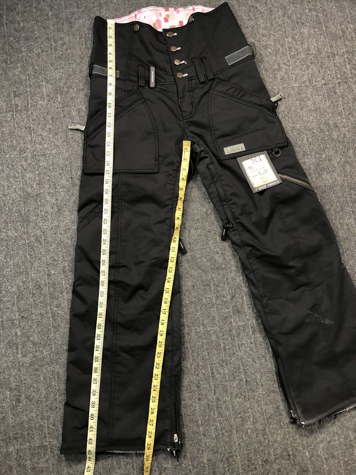 Japanese Brand Hype Black X-mix Snowboard Cargo Multi Pocket Pant Size 32" / US 10 / IT 46 - 14 Thumbnail
