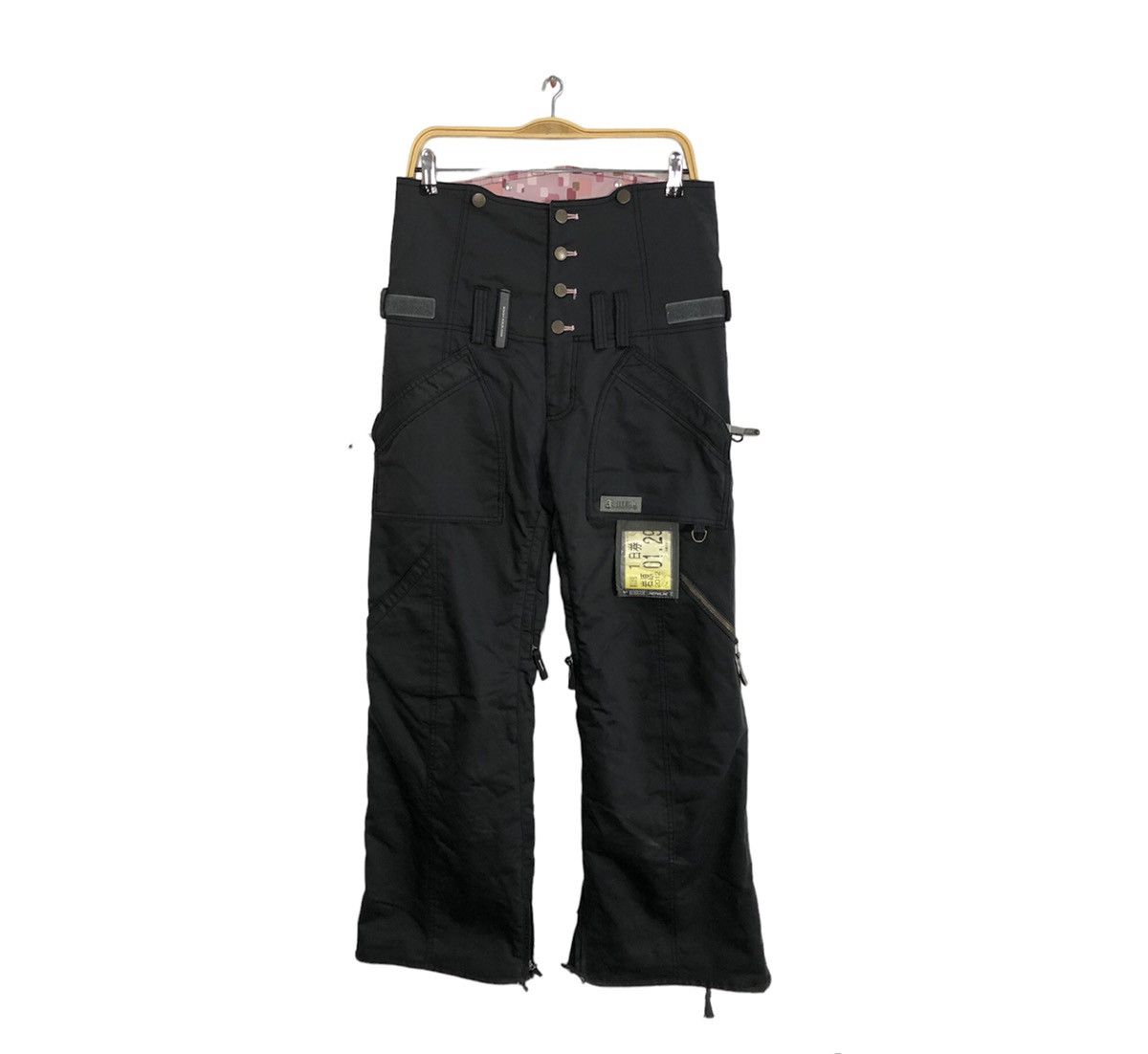 image of Hype Black X-Mix Snowboard Cargo Multi Pocket Pant, Women's (Size 32)
