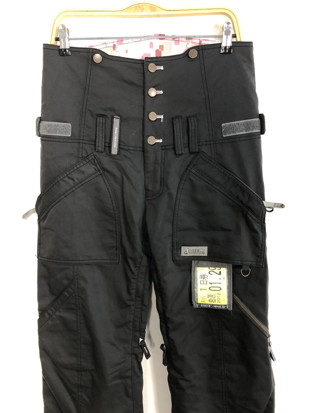 Japanese Brand Hype Black X-mix Snowboard Cargo Multi Pocket Pant Size 32" / US 10 / IT 46 - 3 Thumbnail