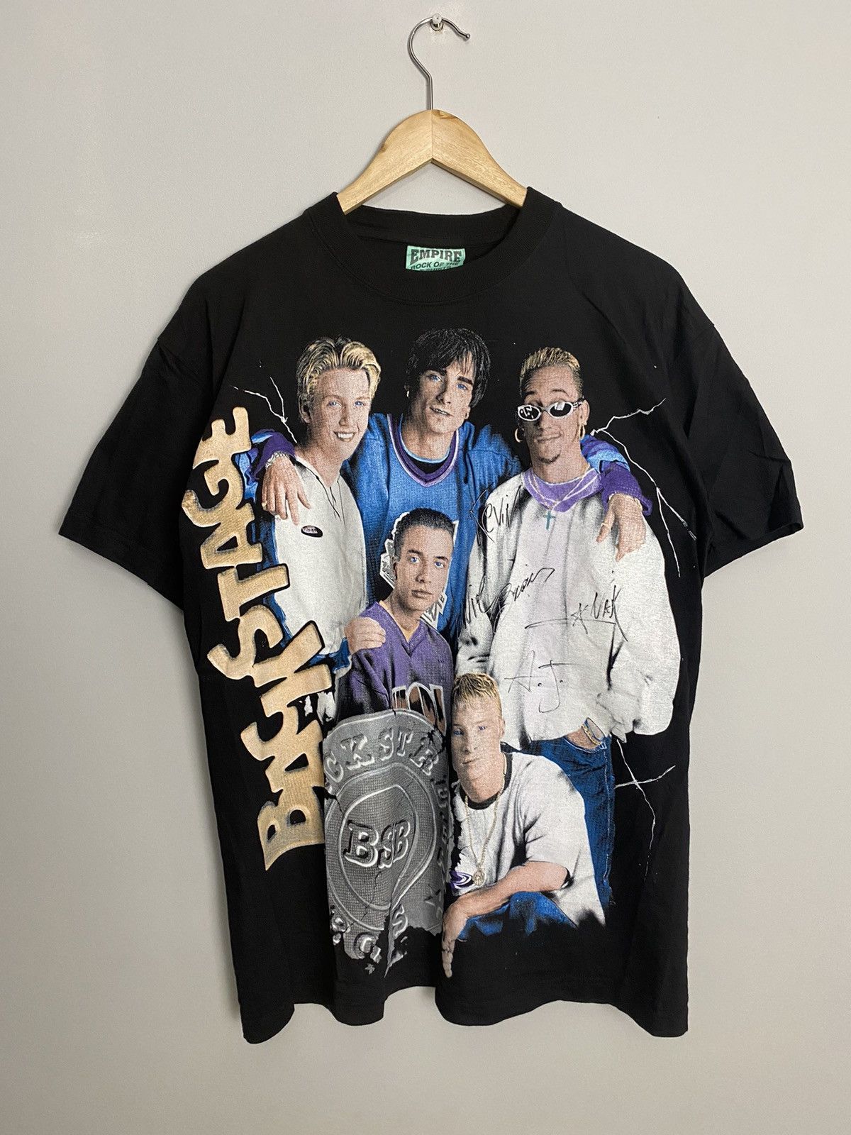 Band Tees Vintage 90s Backstreetboys Pop Band Rare Rap Tee Hype Music Size US M / EU 48-50 / 2 - 1 Thumbnail