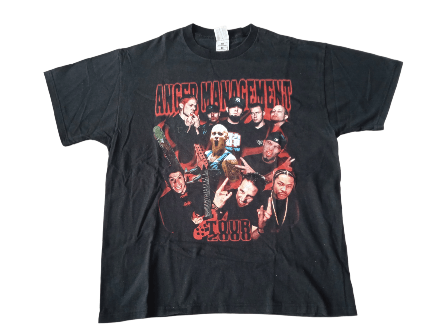 Image of Rap Tees x Vintage 2000S Anger Management Tour T-Shirt Eminem in Black, Men's (Size XL)