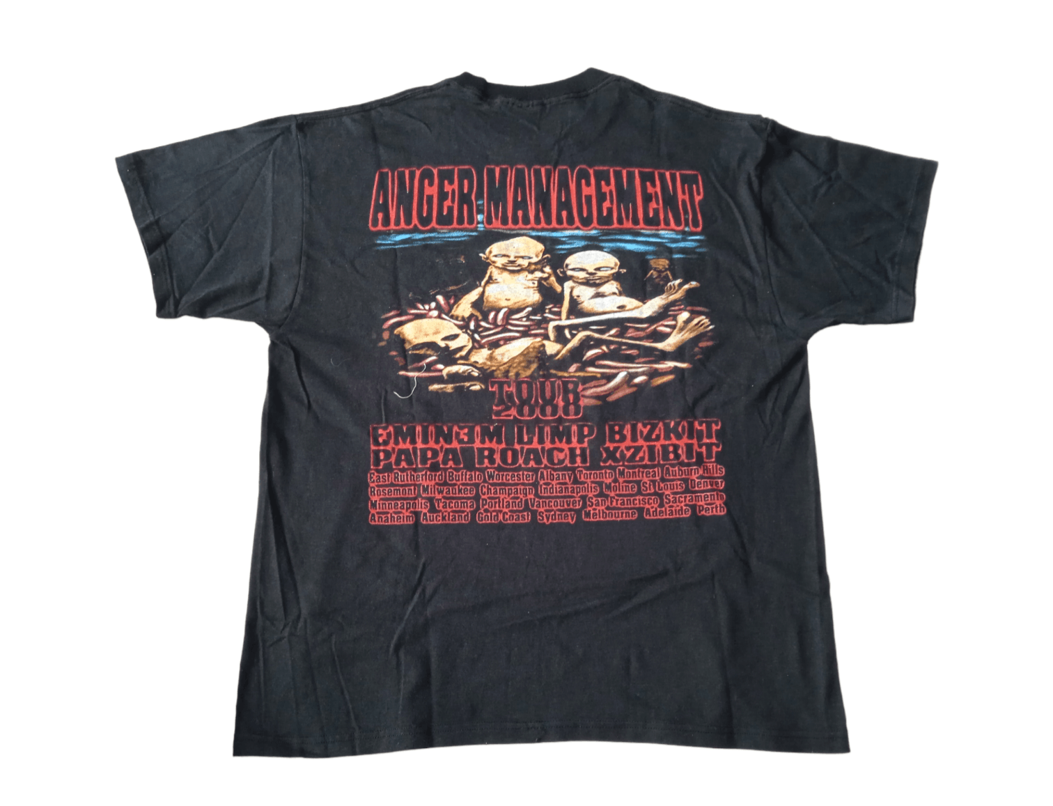 Rap Tees Vintage 00s Anger Management Tour T-Shirt Eminem Size US XL / EU 56 / 4 - 2 Thumbnail