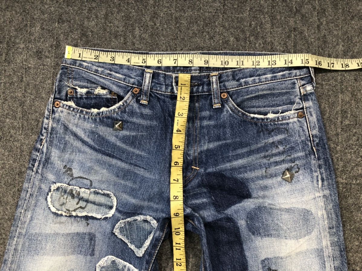 Japanese Brand × Vintage 90s RNA Slang From Chaos Distressed Indigo DenimStraight Cut Size US 31 - 16 Thumbnail