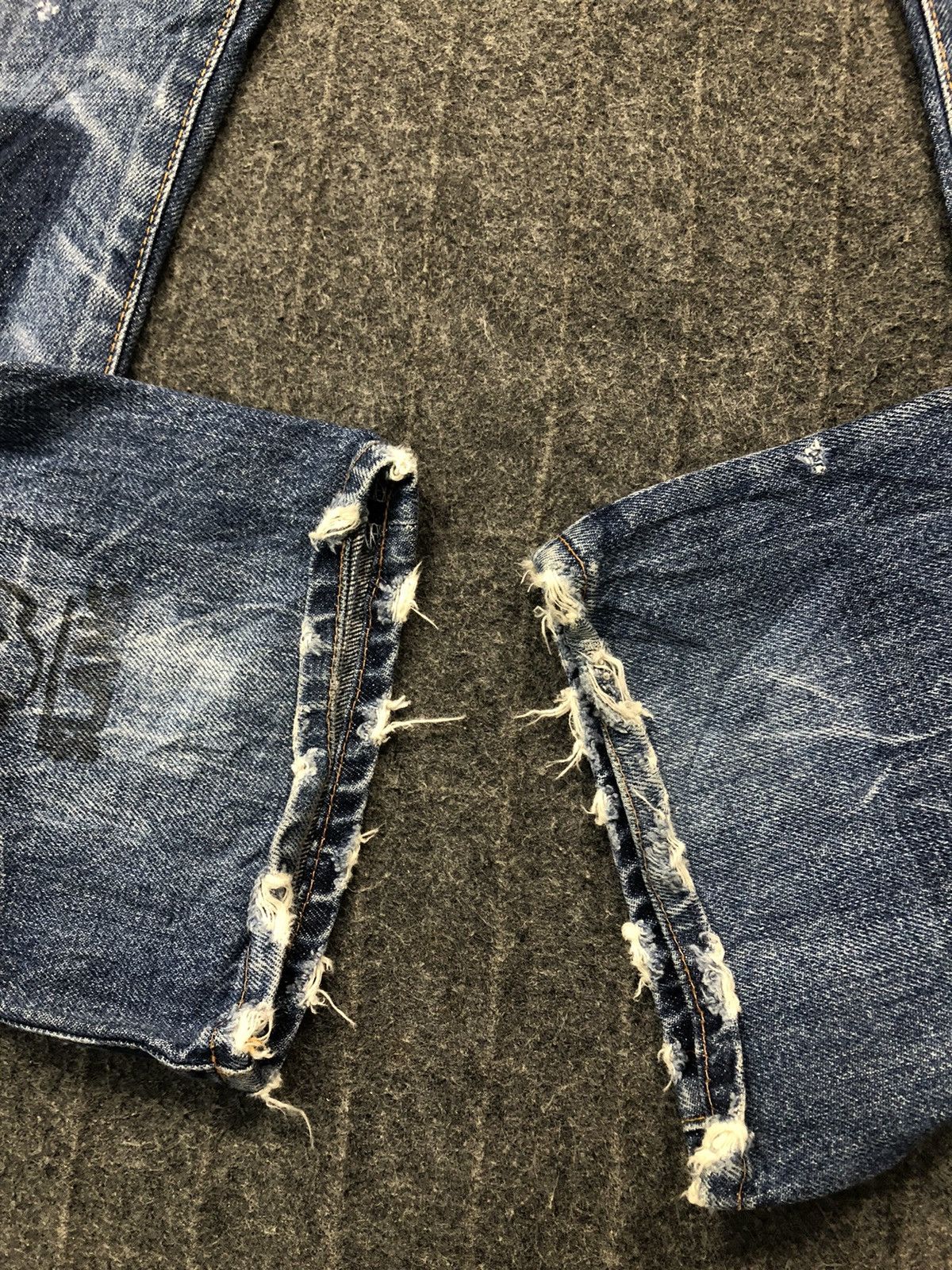 Japanese Brand × Vintage 90s RNA Slang From Chaos Distressed Indigo DenimStraight Cut Size US 31 - 20 Thumbnail