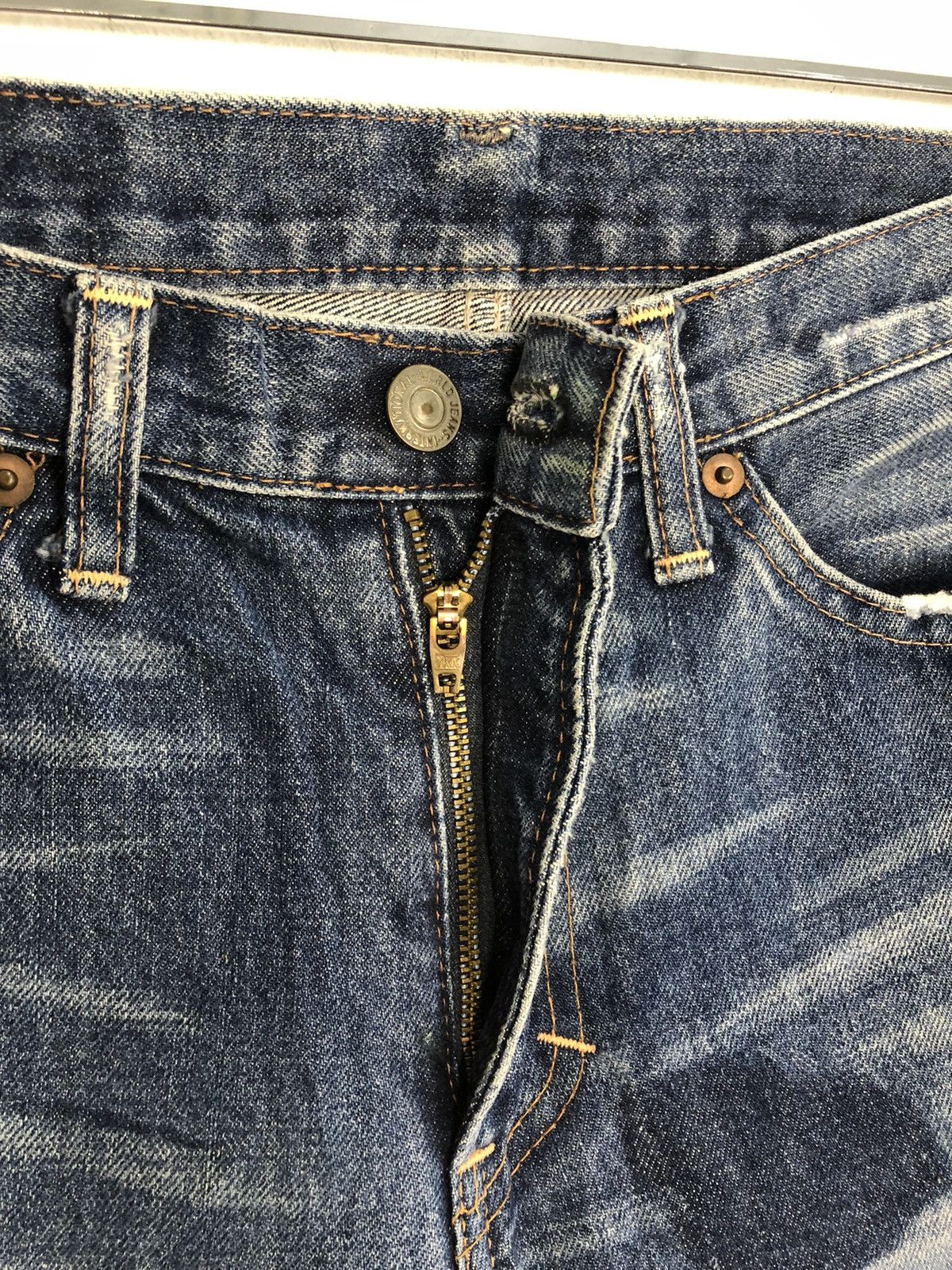 Japanese Brand × Vintage 90s RNA Slang From Chaos Distressed Indigo DenimStraight Cut Size US 31 - 10 Thumbnail