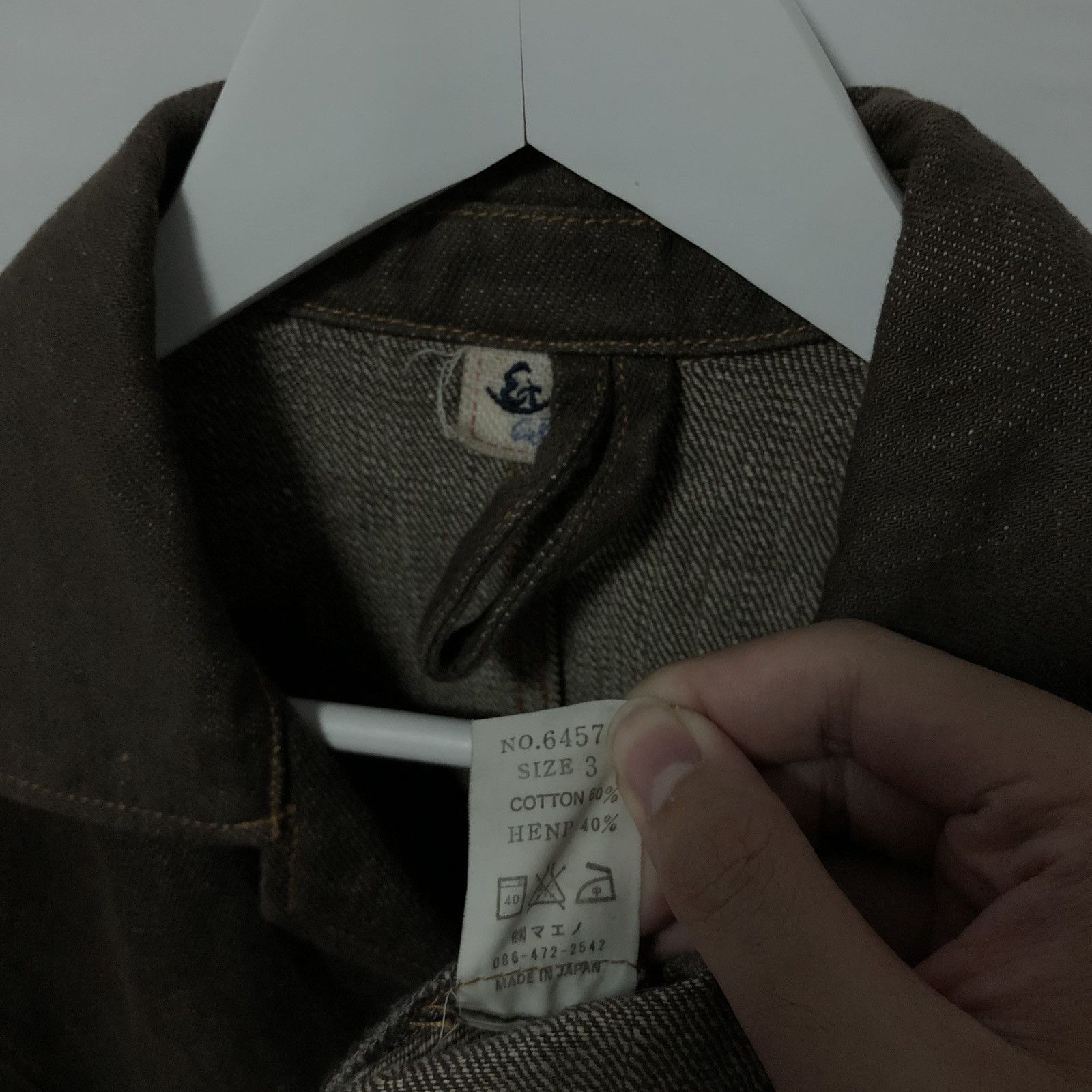 Eternal Eternal Japan Hemp Denim Worker Jacket Made In Japan Size US L / EU 52-54 / 3 - 9 Thumbnail