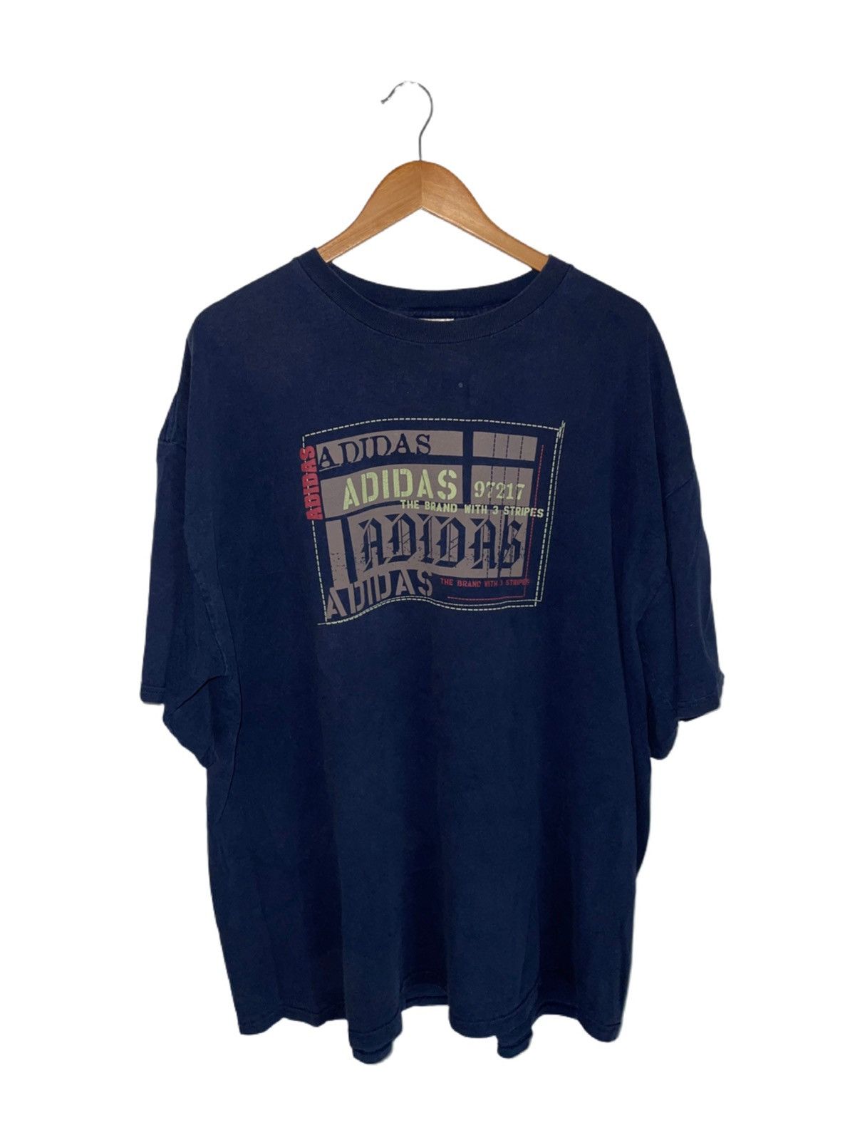 Adidas Vintage Adidas Tee Size US XXL / EU 58 / 5 - 1 Thumbnail
