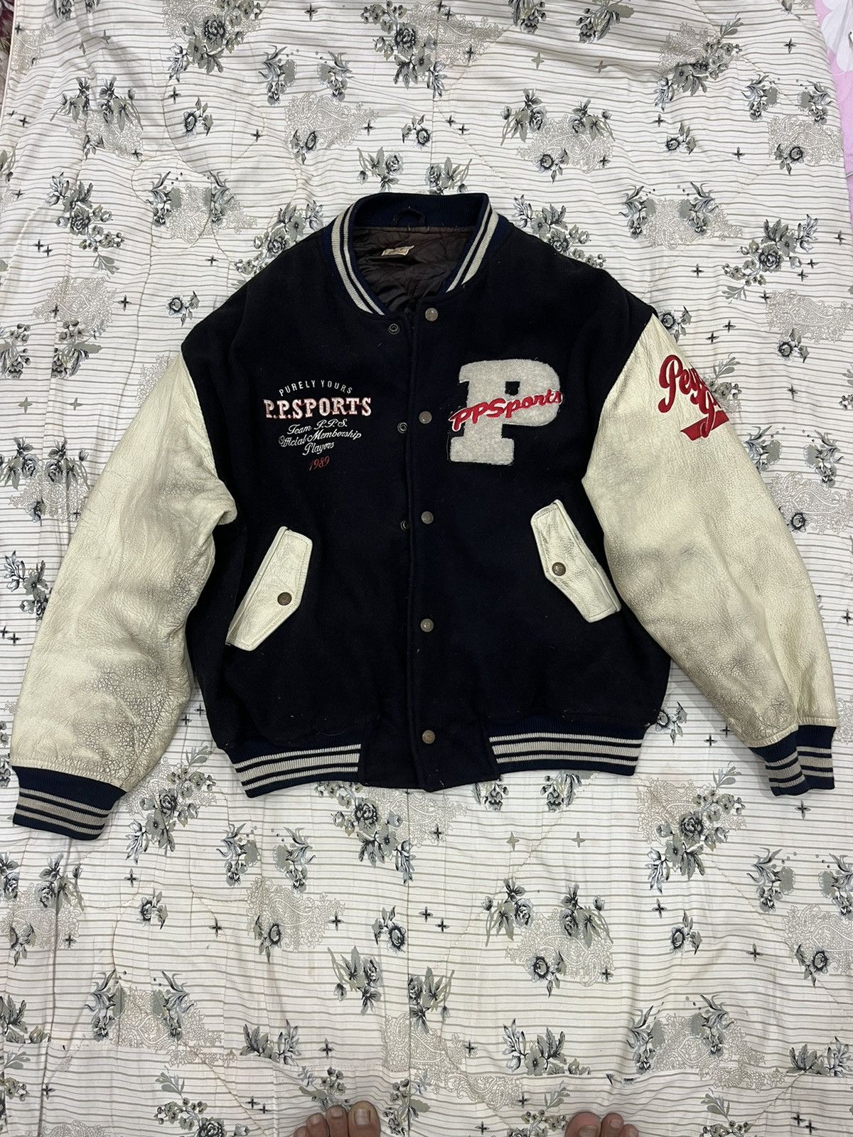 PPFM STEALS VTG PEYTON PLACE VARSITY BOMBER JACKET 1989 Size US M / EU 48-50 / 2 - 12 Thumbnail