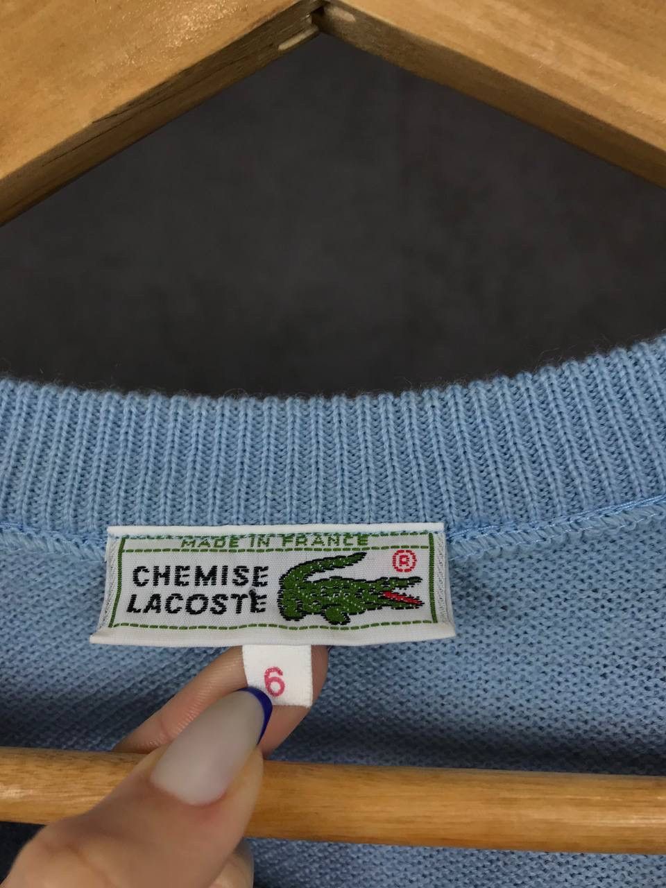Lacoste Lacoste vintage luxury streetwear v neck sweater Size US XL / EU 56 / 4 - 3 Thumbnail