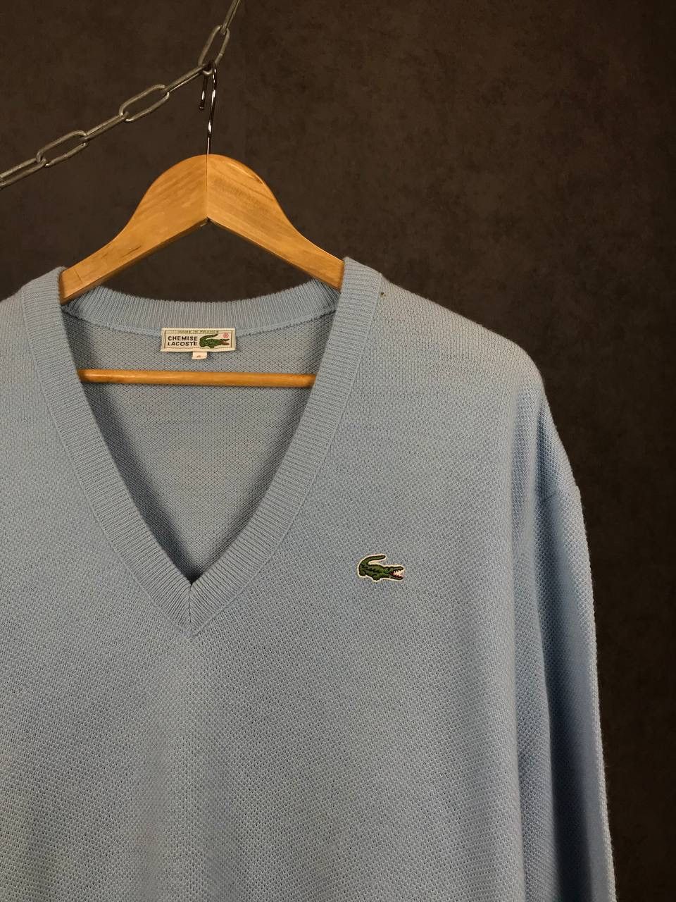 Lacoste Lacoste vintage luxury streetwear v neck sweater Size US XL / EU 56 / 4 - 2 Thumbnail