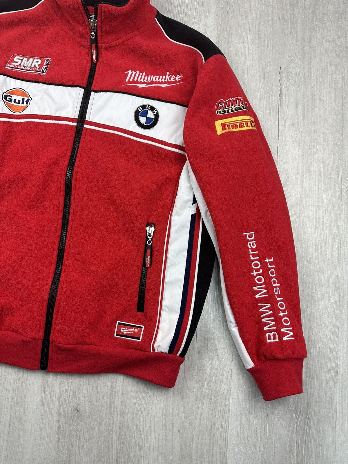BMW × Formula 1 Vintage BMW Milwaukee Mottorad Racing Fleece Jacket Size US M / EU 48-50 / 2 - 2 Thumbnail