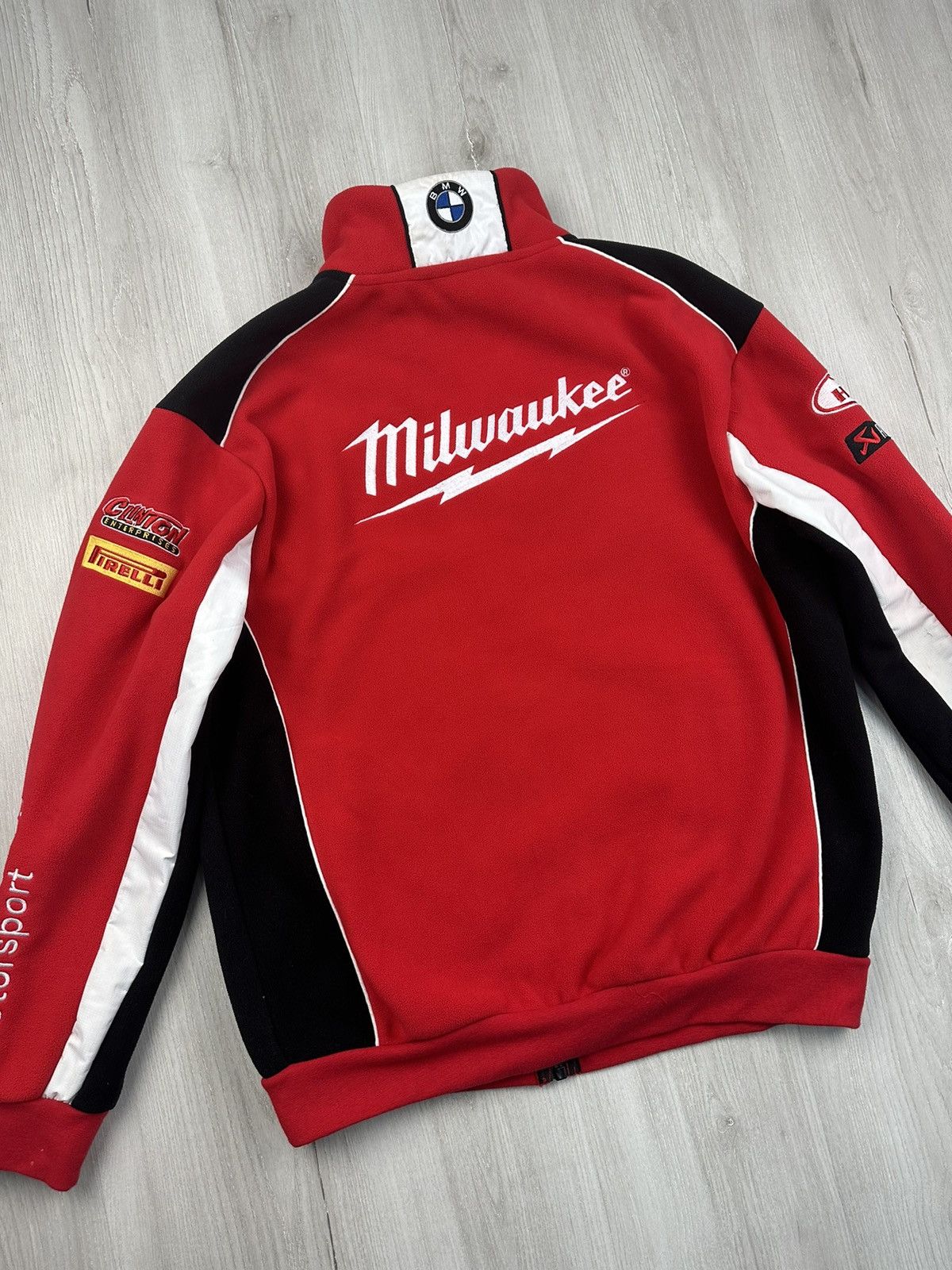 BMW × Formula 1 Vintage BMW Milwaukee Mottorad Racing Fleece Jacket Size US M / EU 48-50 / 2 - 14 Thumbnail