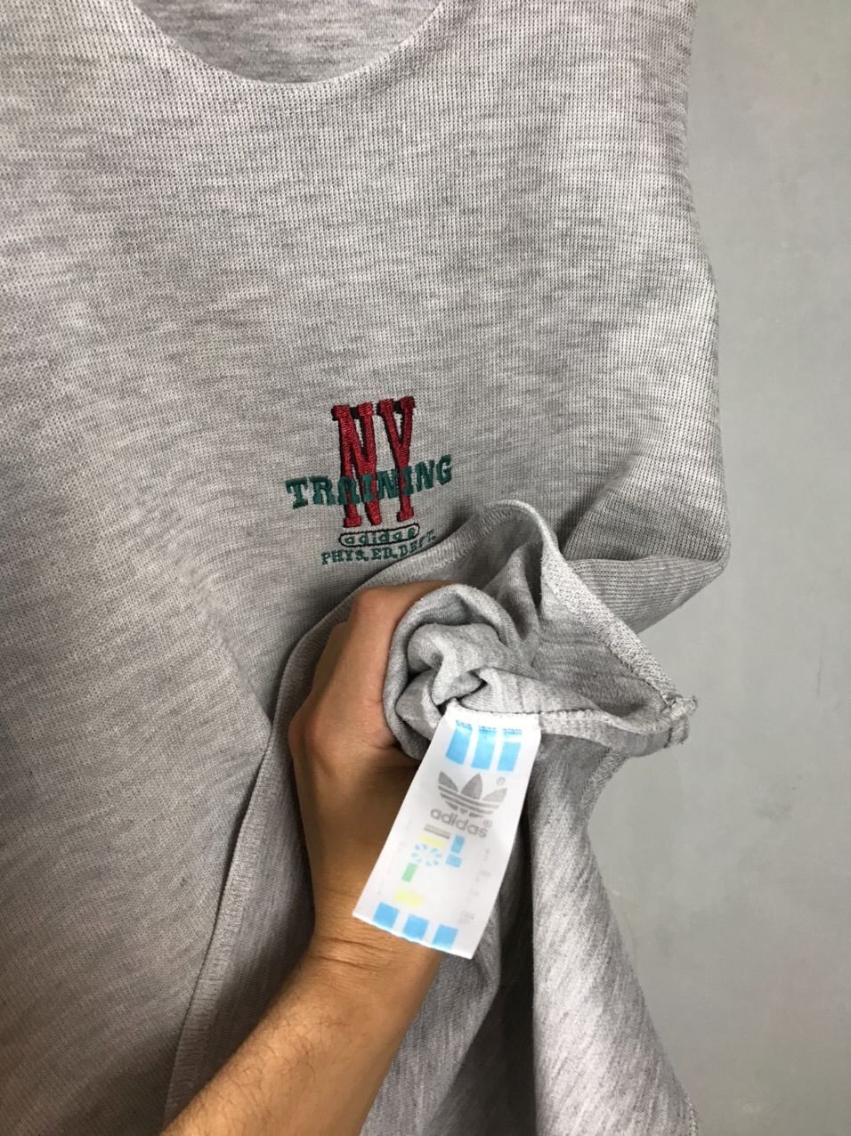 Adidas Adidas Vintage Sportwear Gray Tee Size US S / EU 44-46 / 1 - 6 Thumbnail