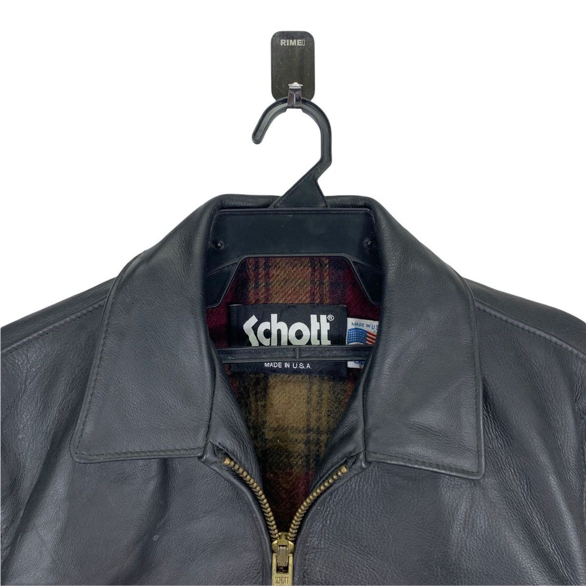 Genuine Leather × Schott Vintage 38 Schott Bikers Black Genuine Leather Jacket Size US S / EU 44-46 / 1 - 4 Thumbnail