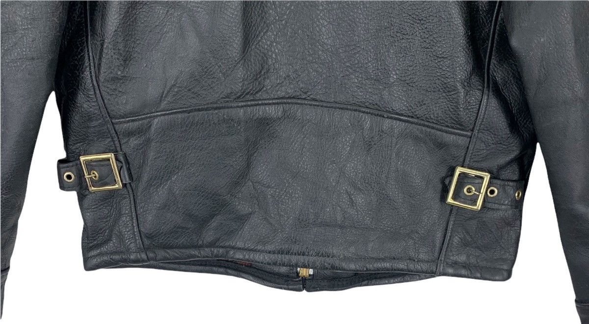 Genuine Leather × Schott Vintage 38 Schott Bikers Black Genuine Leather Jacket Size US S / EU 44-46 / 1 - 7 Thumbnail