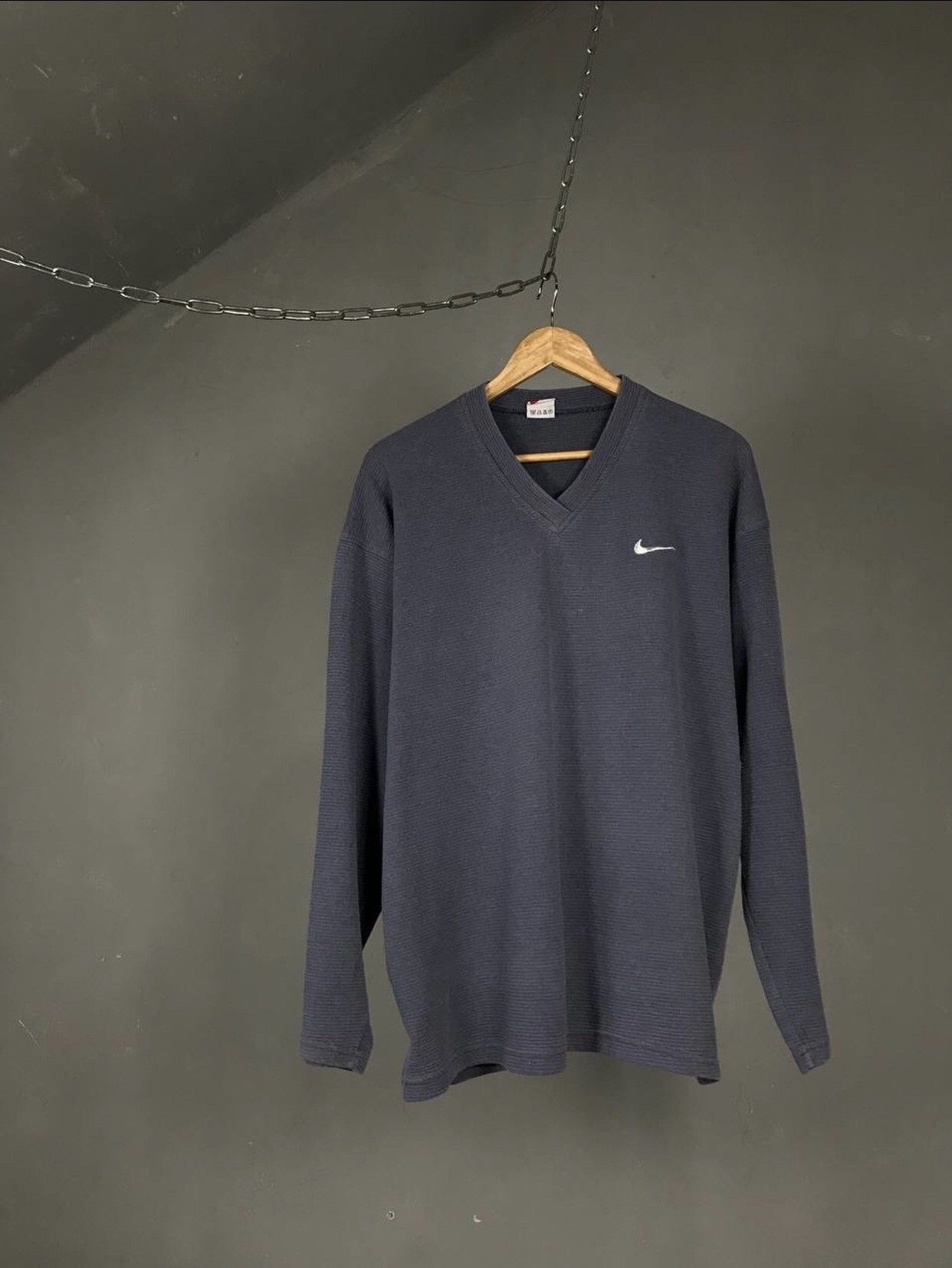 Vintage Nike swoosh streetwear vintage sweatshirt Size US XL / EU 56 / 4 - 1 Thumbnail