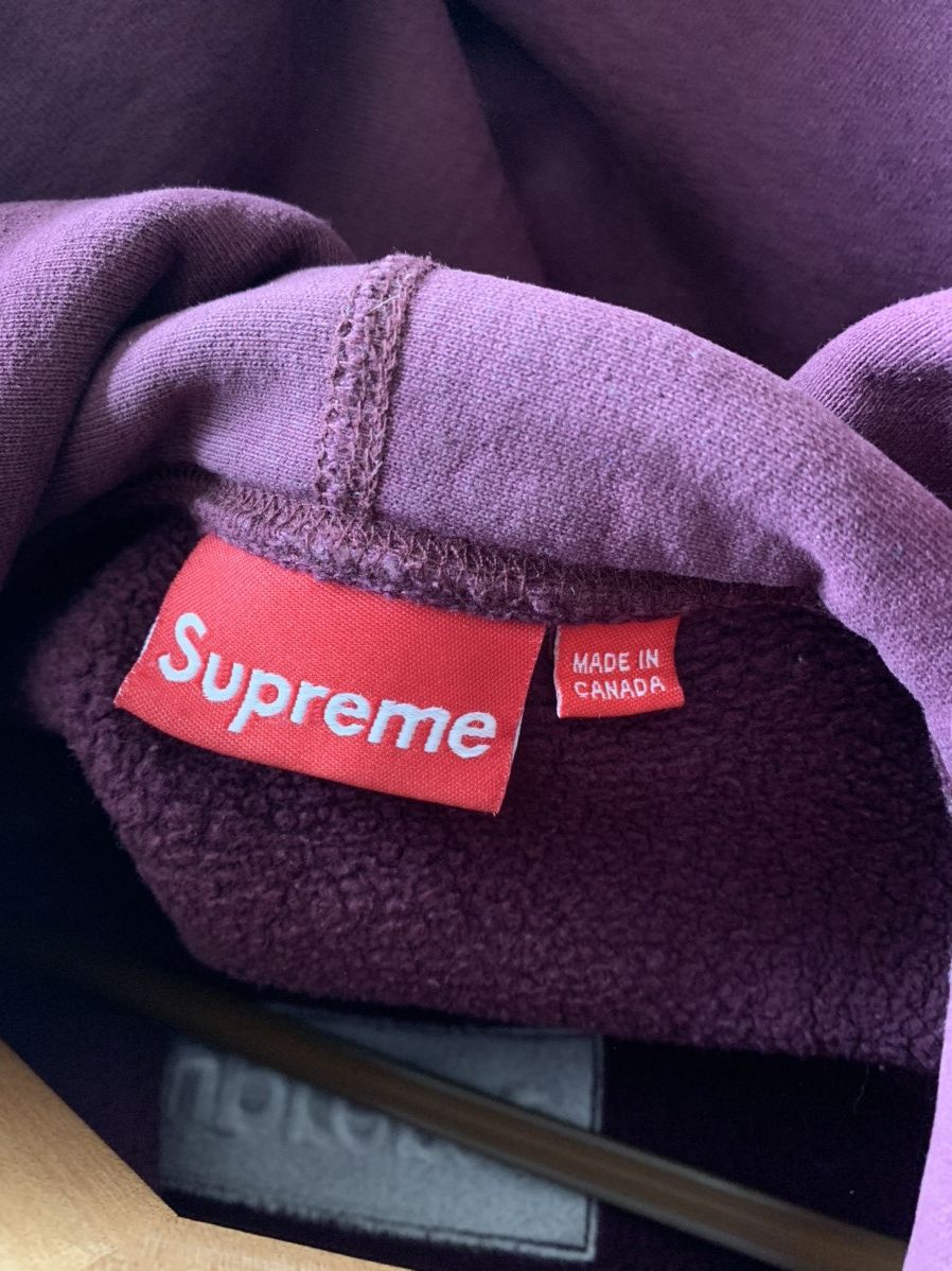 Supreme Supreme maroon burgundy box logo hoodie Size US M / EU 48-50 / 2 - 6 Thumbnail