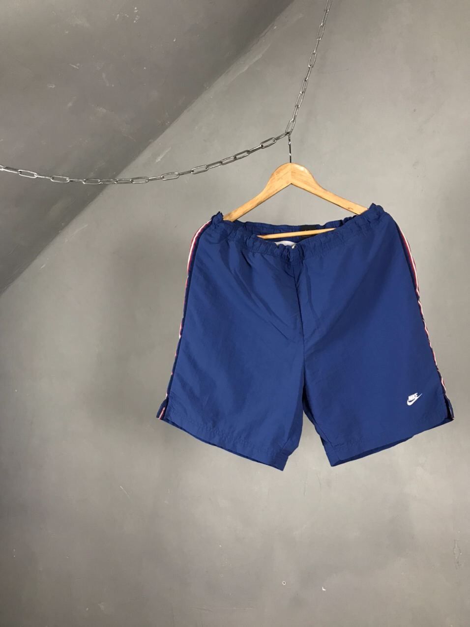 Nike Nike vintage sportwear blue shorts Size US 33 - 1 Thumbnail