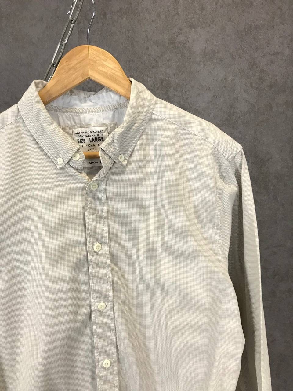 Allsaints Allsaints luxury streetwear vintage shirt Size US L / EU 52-54 / 3 - 2 Thumbnail