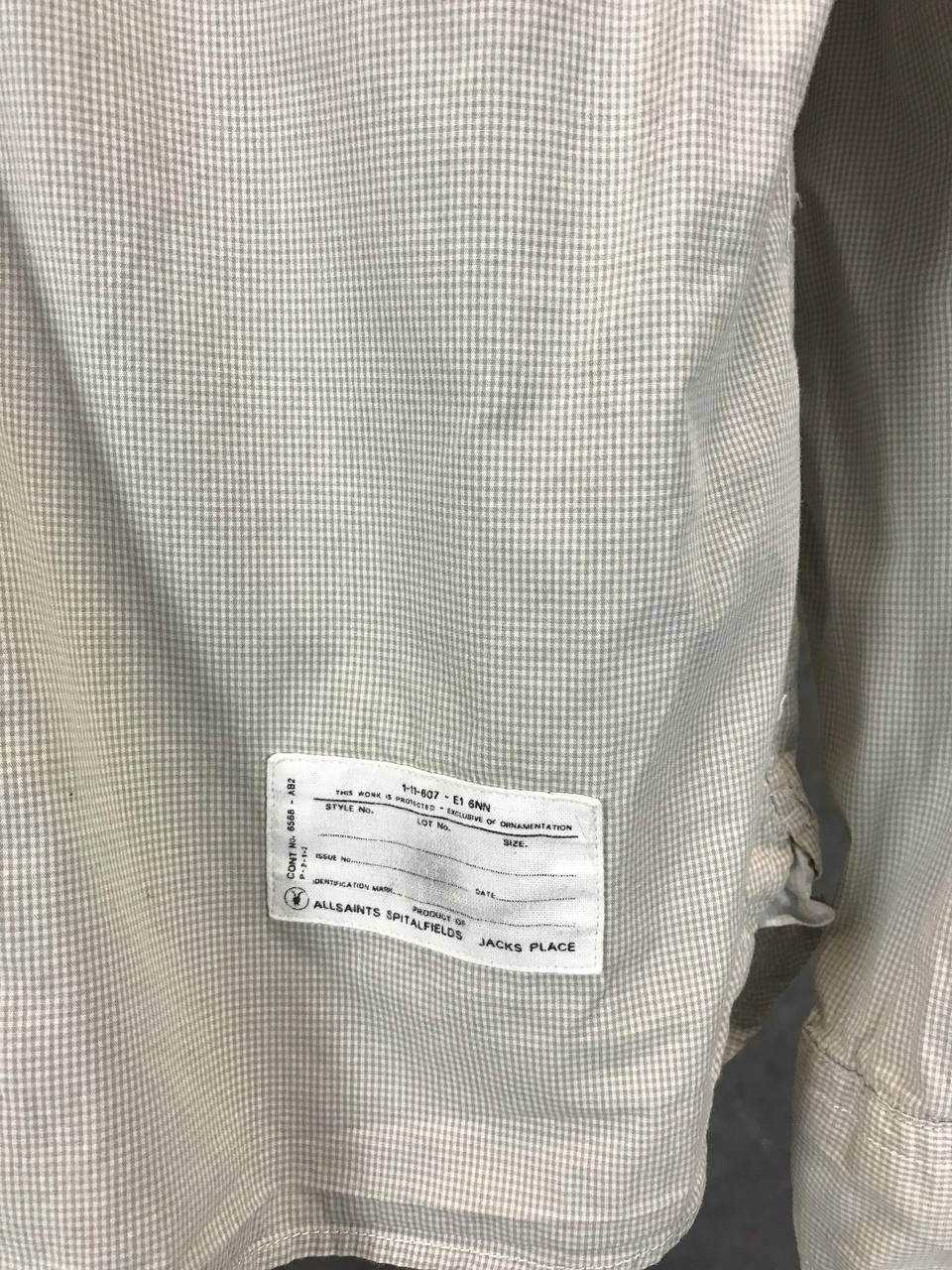 Allsaints Allsaints luxury streetwear vintage shirt Size US L / EU 52-54 / 3 - 5 Thumbnail
