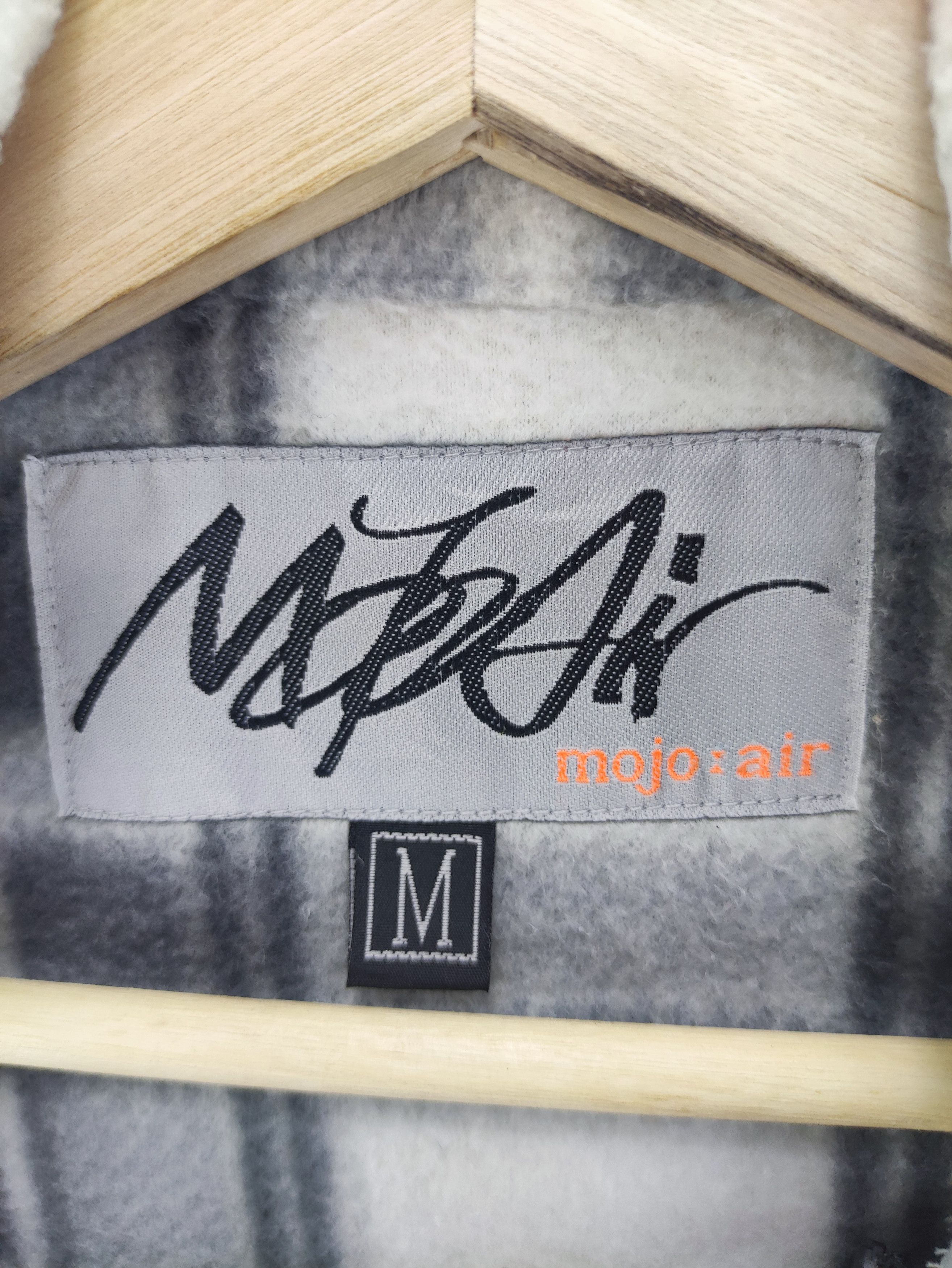 Japanese Brand Vintage Mojo Air Fleece Flannel Jacket Zipper Size US L / EU 52-54 / 3 - 4 Thumbnail