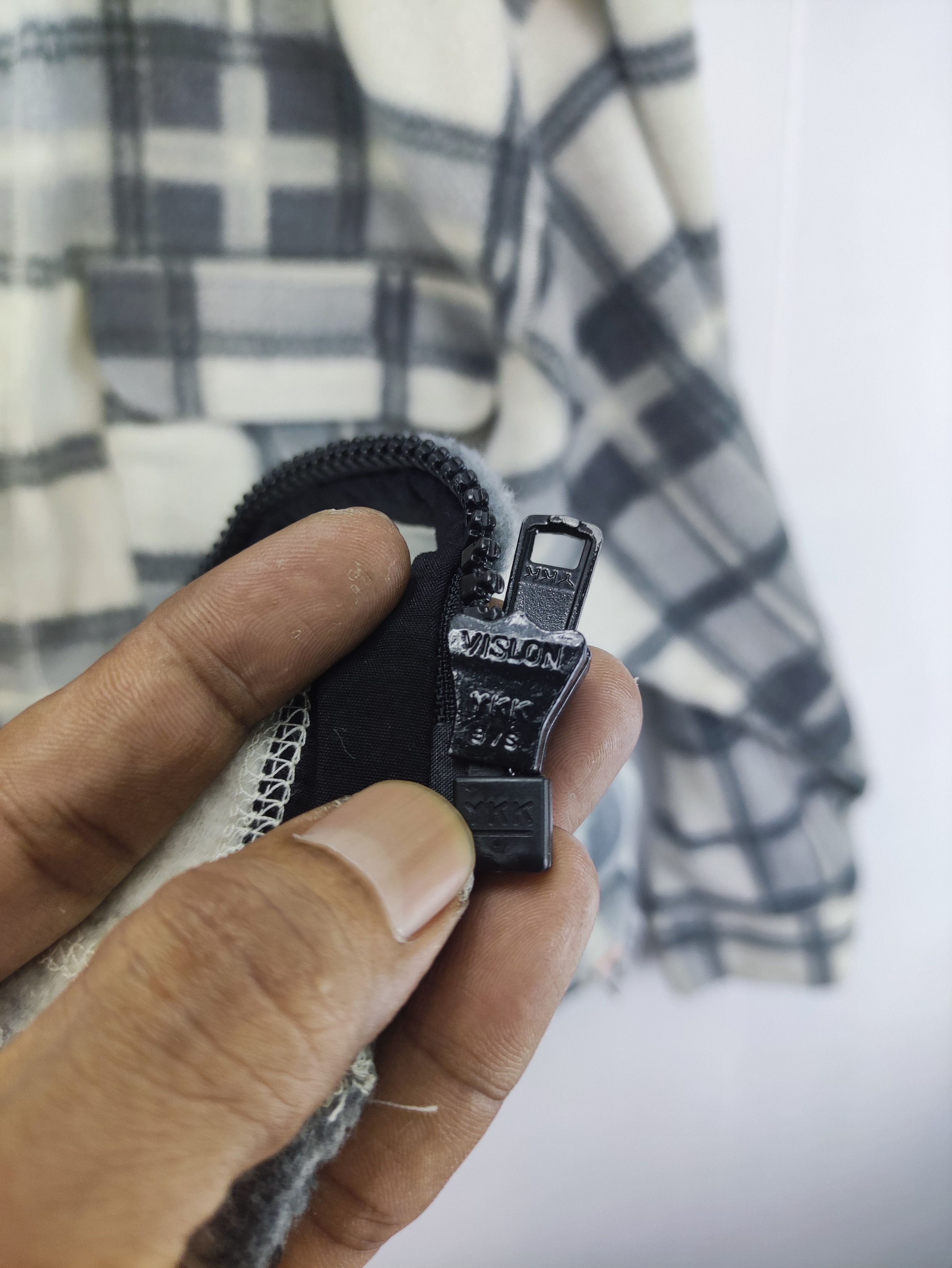Japanese Brand Vintage Mojo Air Fleece Flannel Jacket Zipper Size US L / EU 52-54 / 3 - 5 Thumbnail
