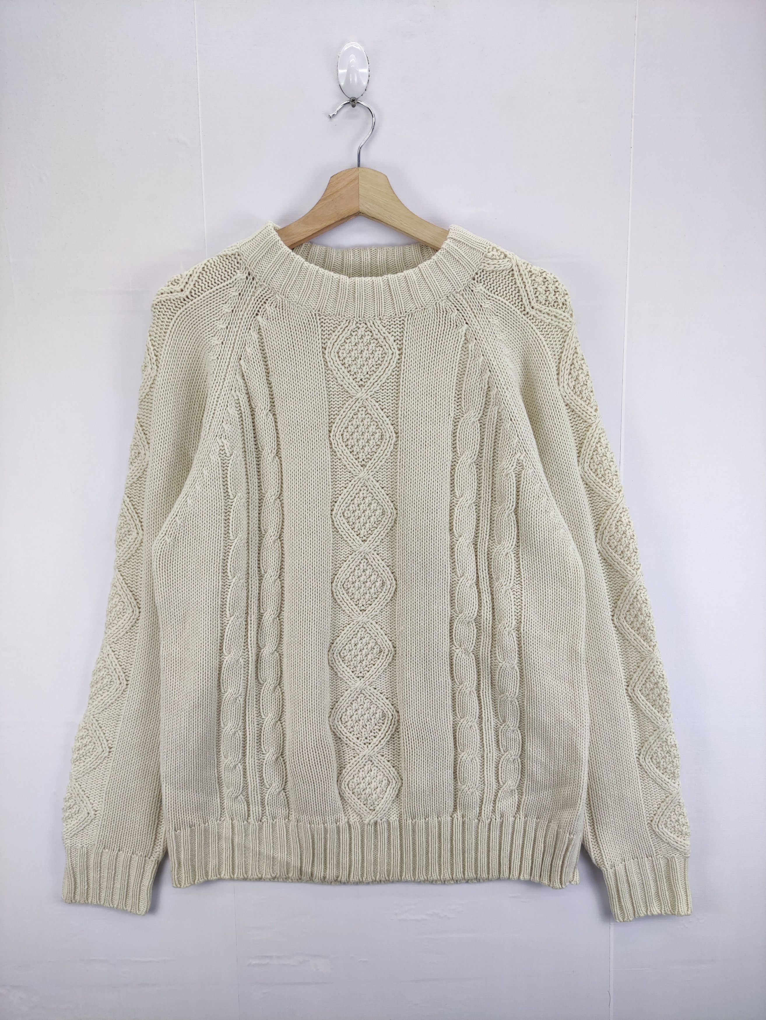 Aran Isles Knitwear Vintage Robinson Cable knit Sweater Jumper Size US M / EU 48-50 / 2 - 1 Thumbnail