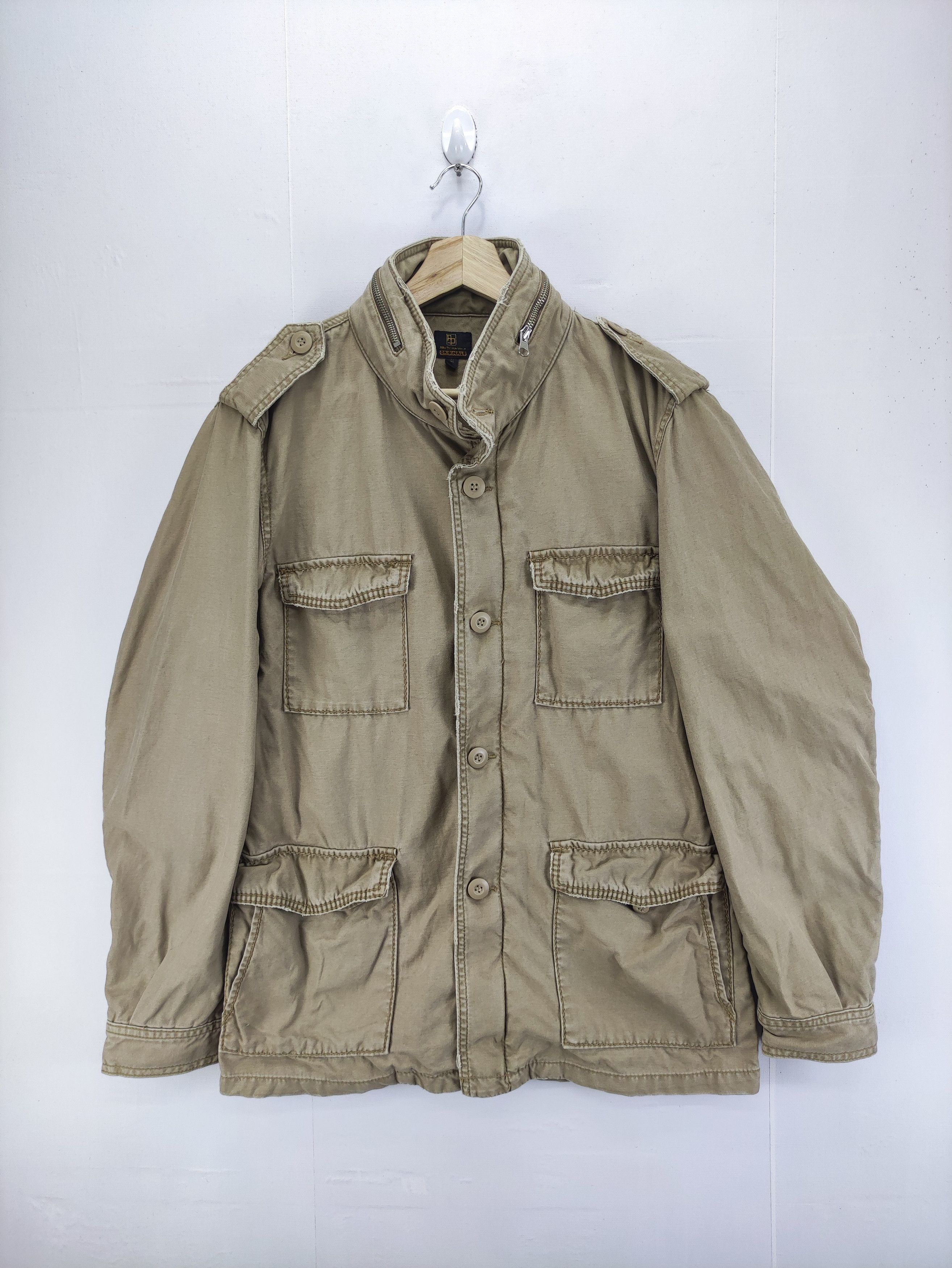 Japanese Brand Vintage M 65 Field Jacket Zipper With Hoodie Size US L / EU 52-54 / 3 - 1 Thumbnail