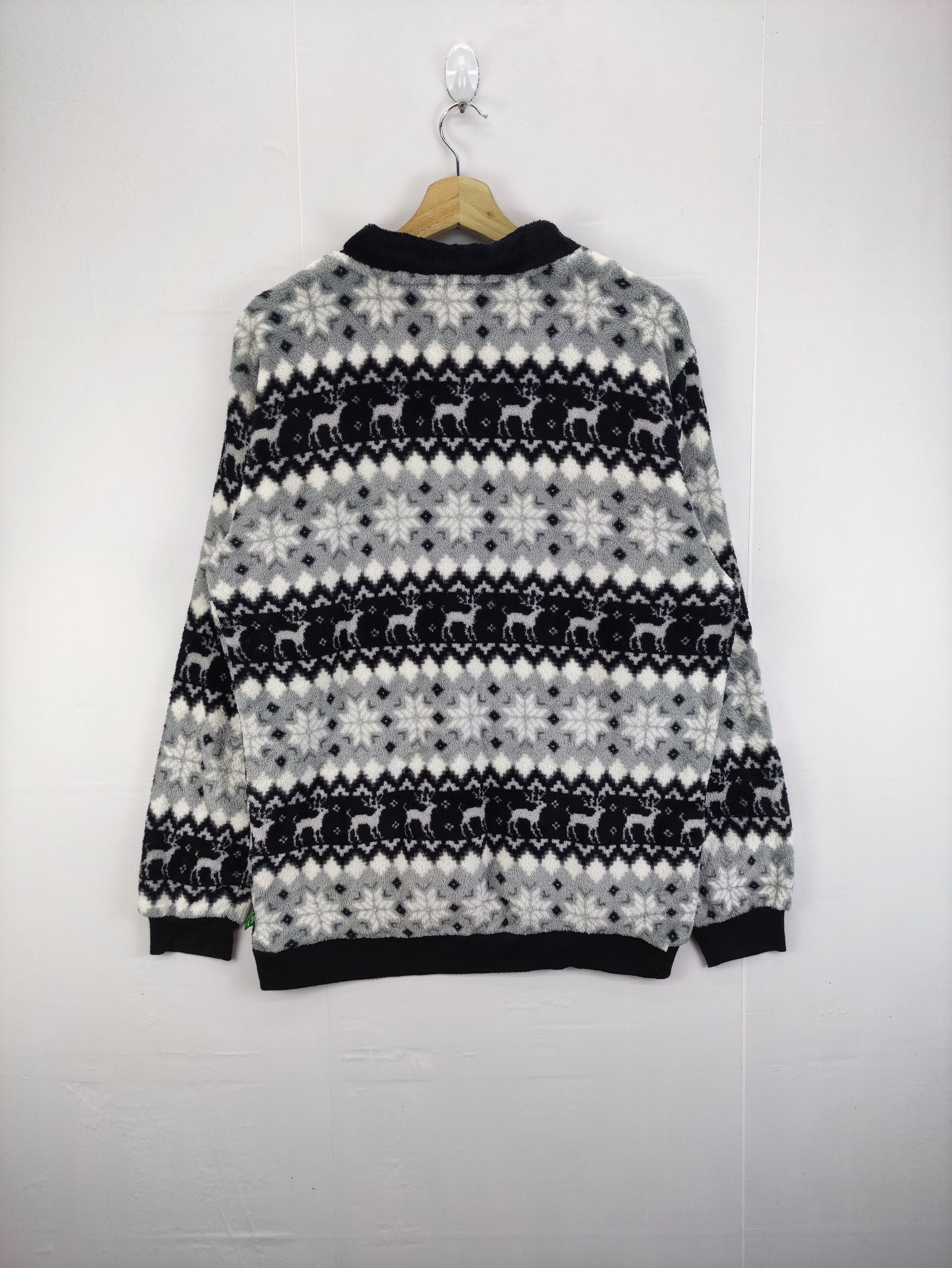 Hang Ten Vintage Hang Ten Half Button Fleece Sweater Size US L / EU 52-54 / 3 - 5 Thumbnail