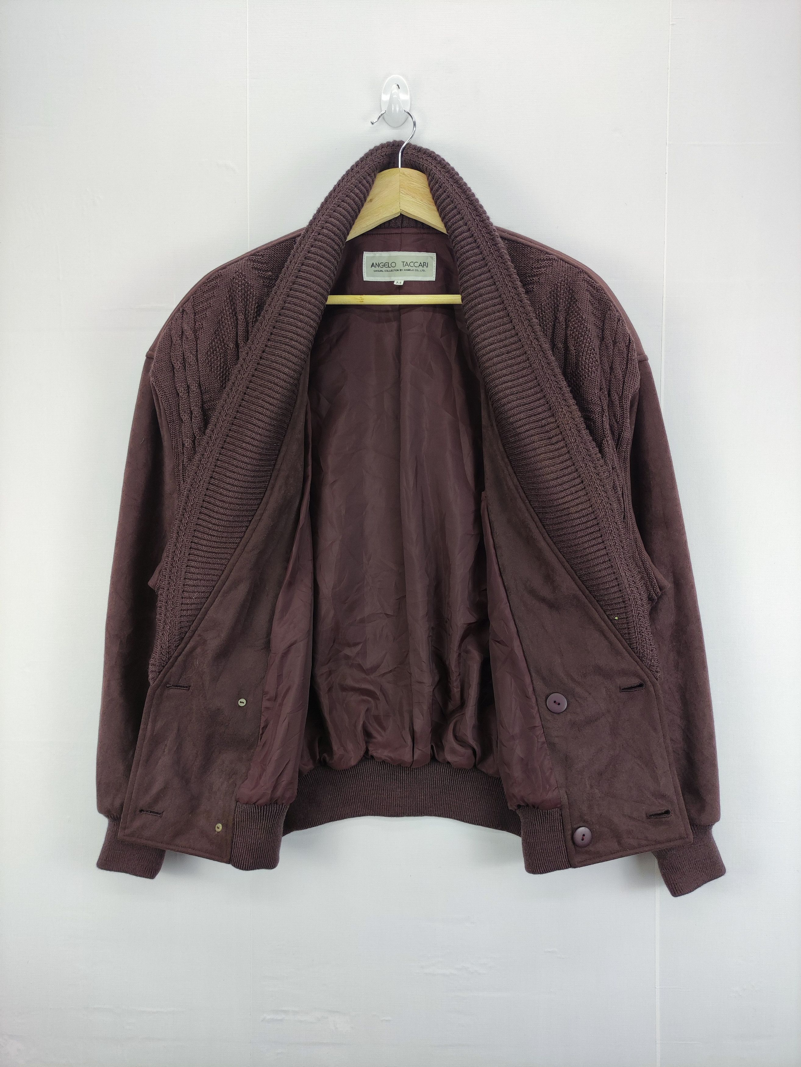 Japanese Brand Vintage Angelo Taccari Knit Cardigan Jacket Size US XL / EU 56 / 4 - 3 Thumbnail