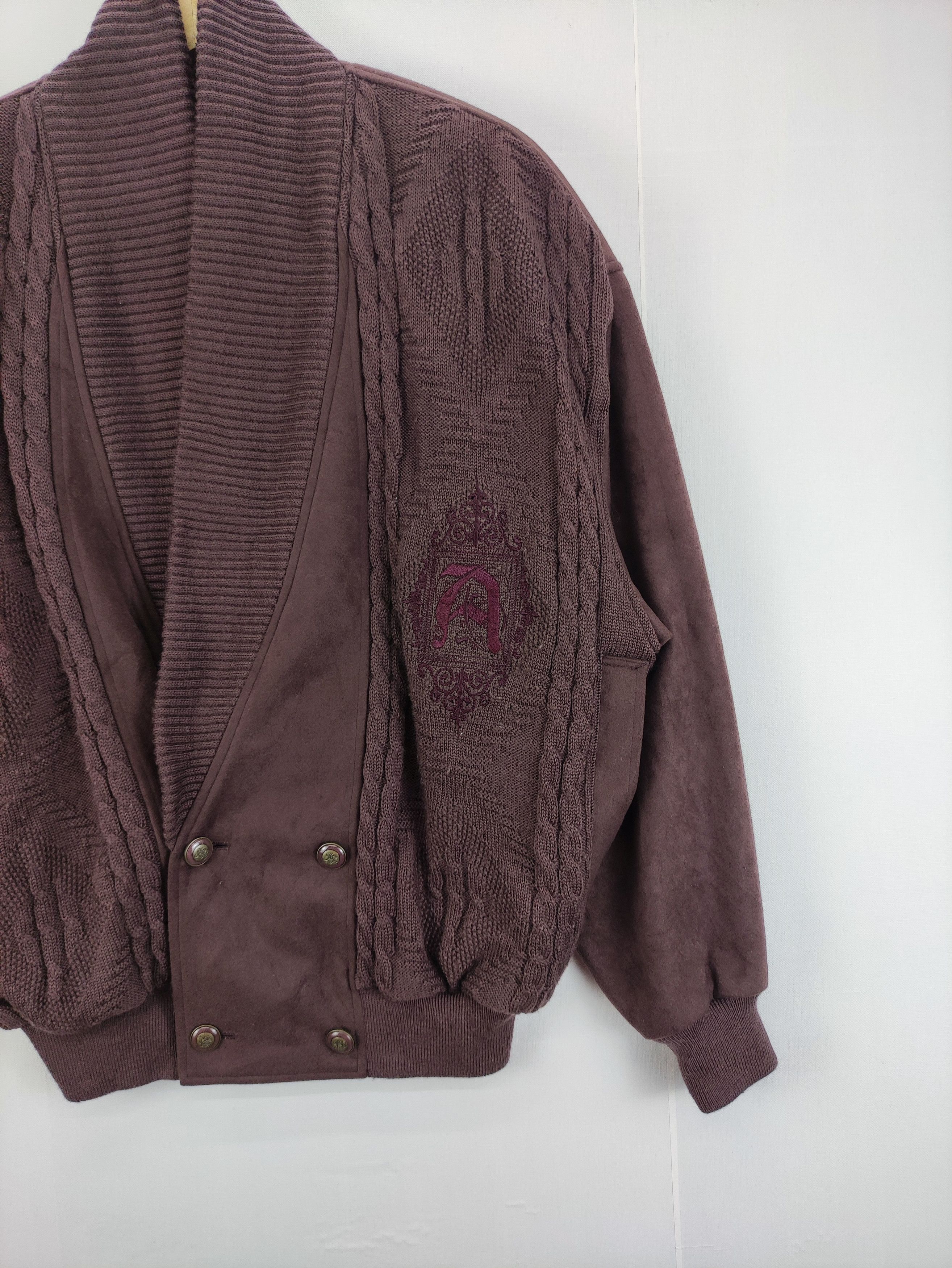 Japanese Brand Vintage Angelo Taccari Knit Cardigan Jacket Size US XL / EU 56 / 4 - 2 Thumbnail