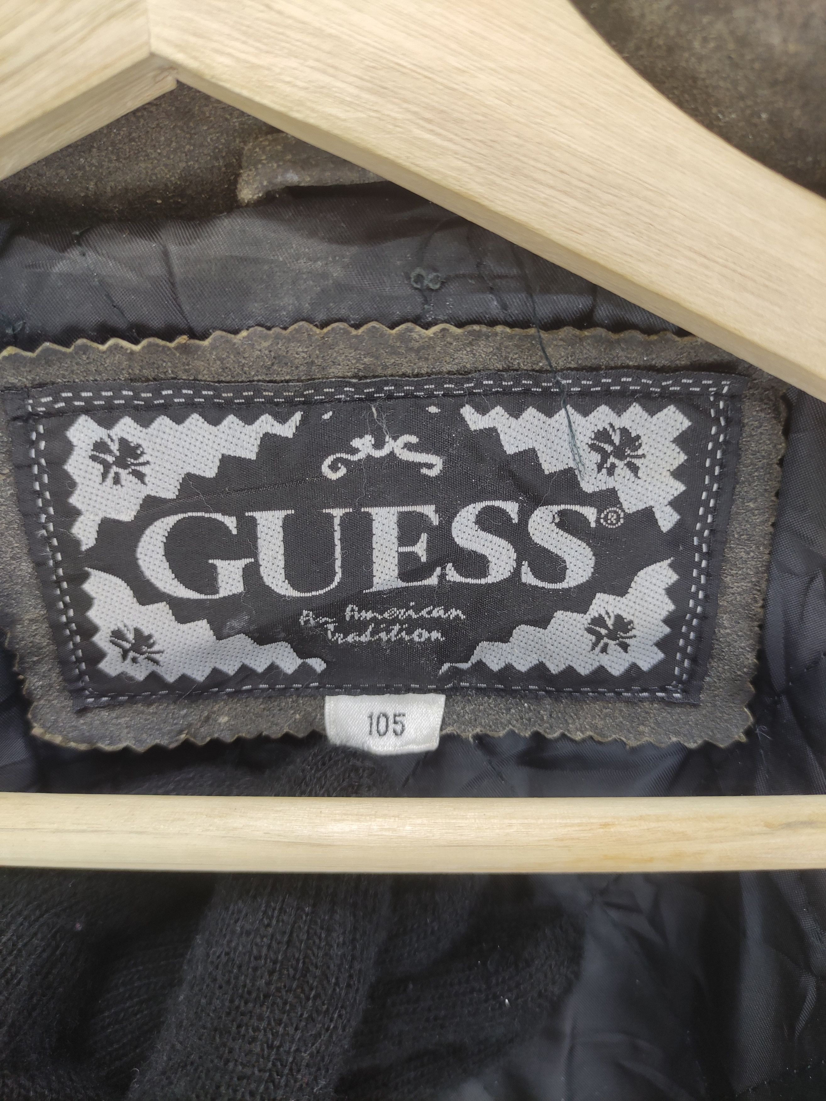 Guess Vintage Guess Cow Leather Jacket Zipper Size US XL / EU 56 / 4 - 8 Thumbnail