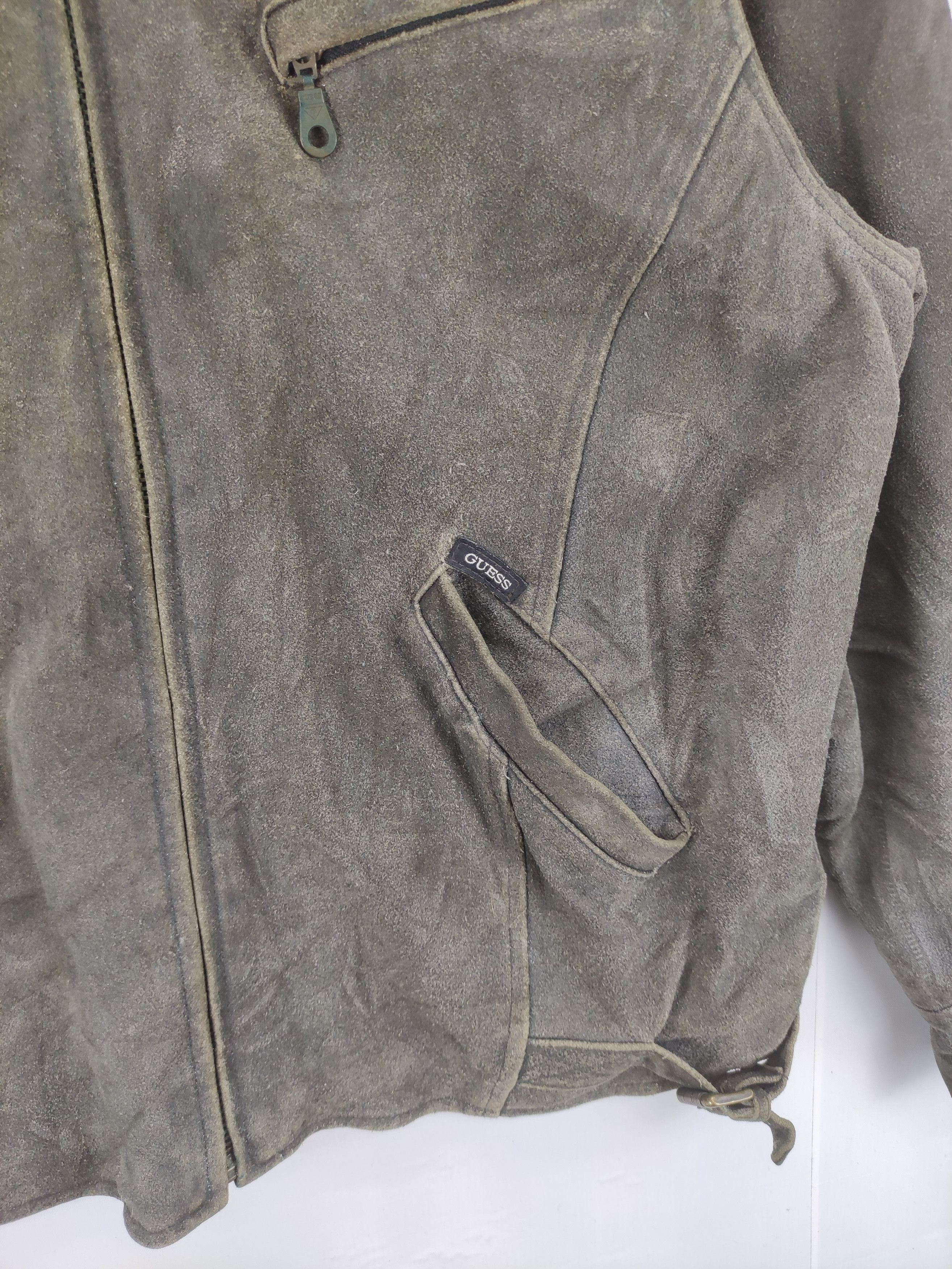 Guess Vintage Guess Cow Leather Jacket Zipper Size US XL / EU 56 / 4 - 2 Thumbnail
