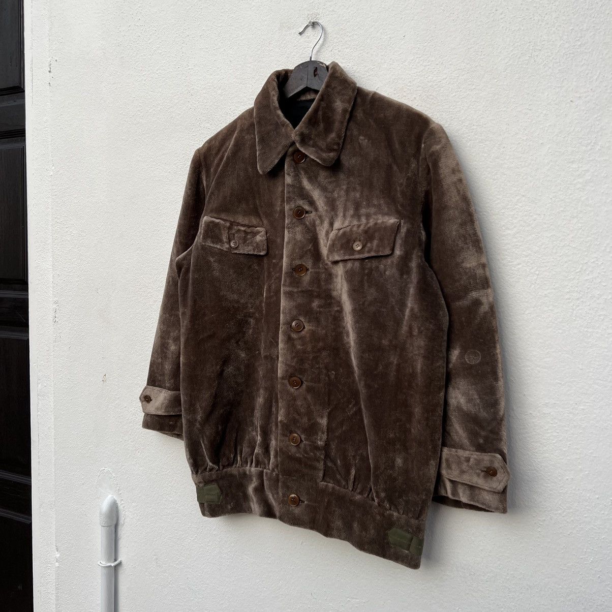Japanese Brand VINTAGE VELVET BOMBER STYLE JACKET MILITARY WEAR WOKERS Size US M / EU 48-50 / 2 - 2 Thumbnail