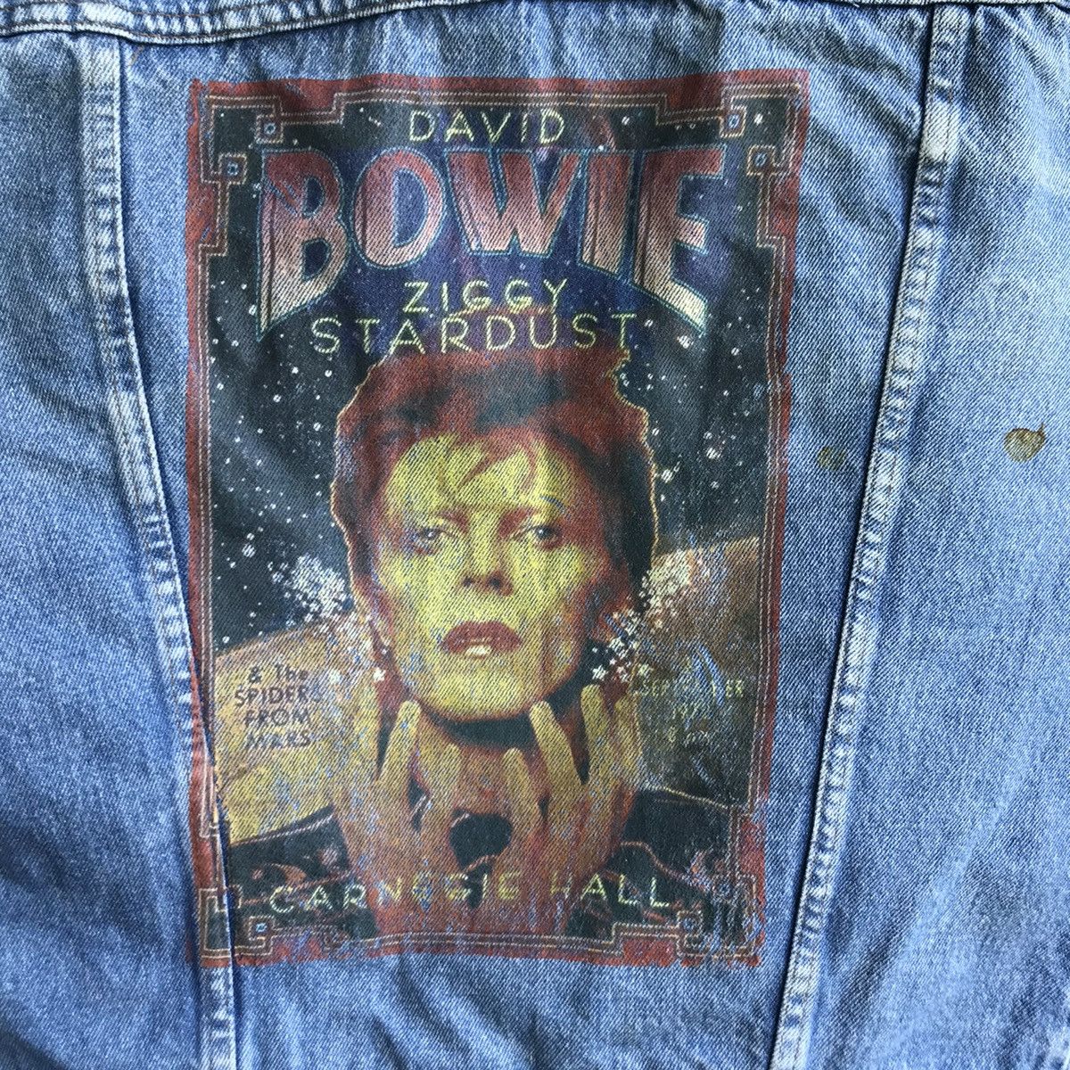 Band Tees David Bowie Vintage Denim Jacket size S/M rare Size US M / EU 48-50 / 2 - 3 Thumbnail