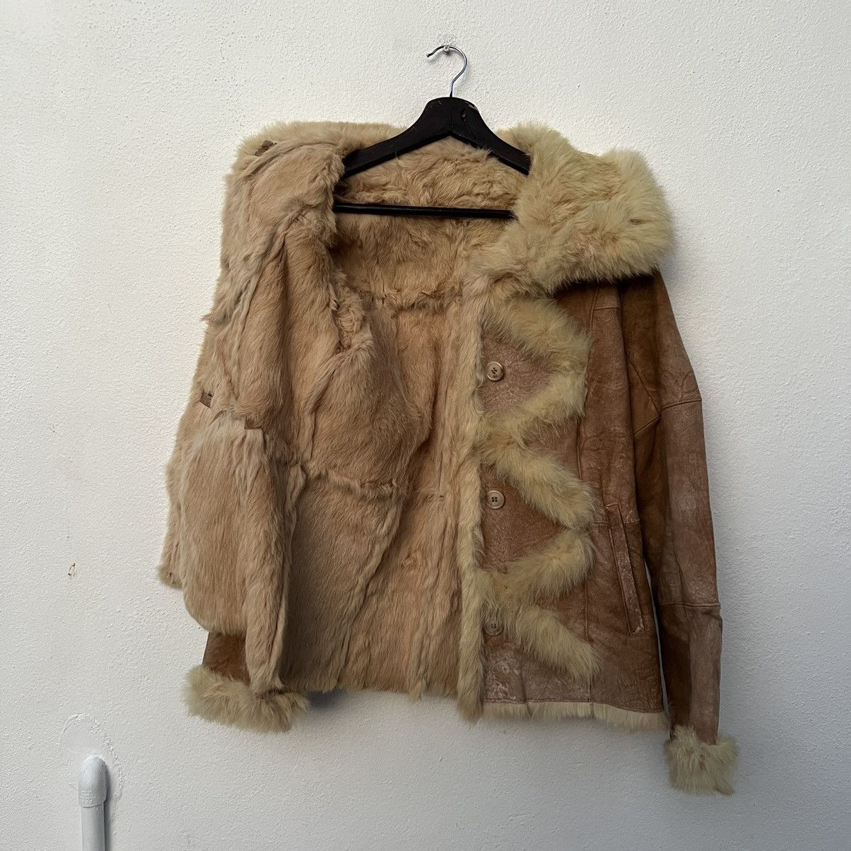 Japanese Brand VINTAGE LEATHER JACKET MINK FUR SHEARLING LINING Size US M / EU 48-50 / 2 - 10 Thumbnail