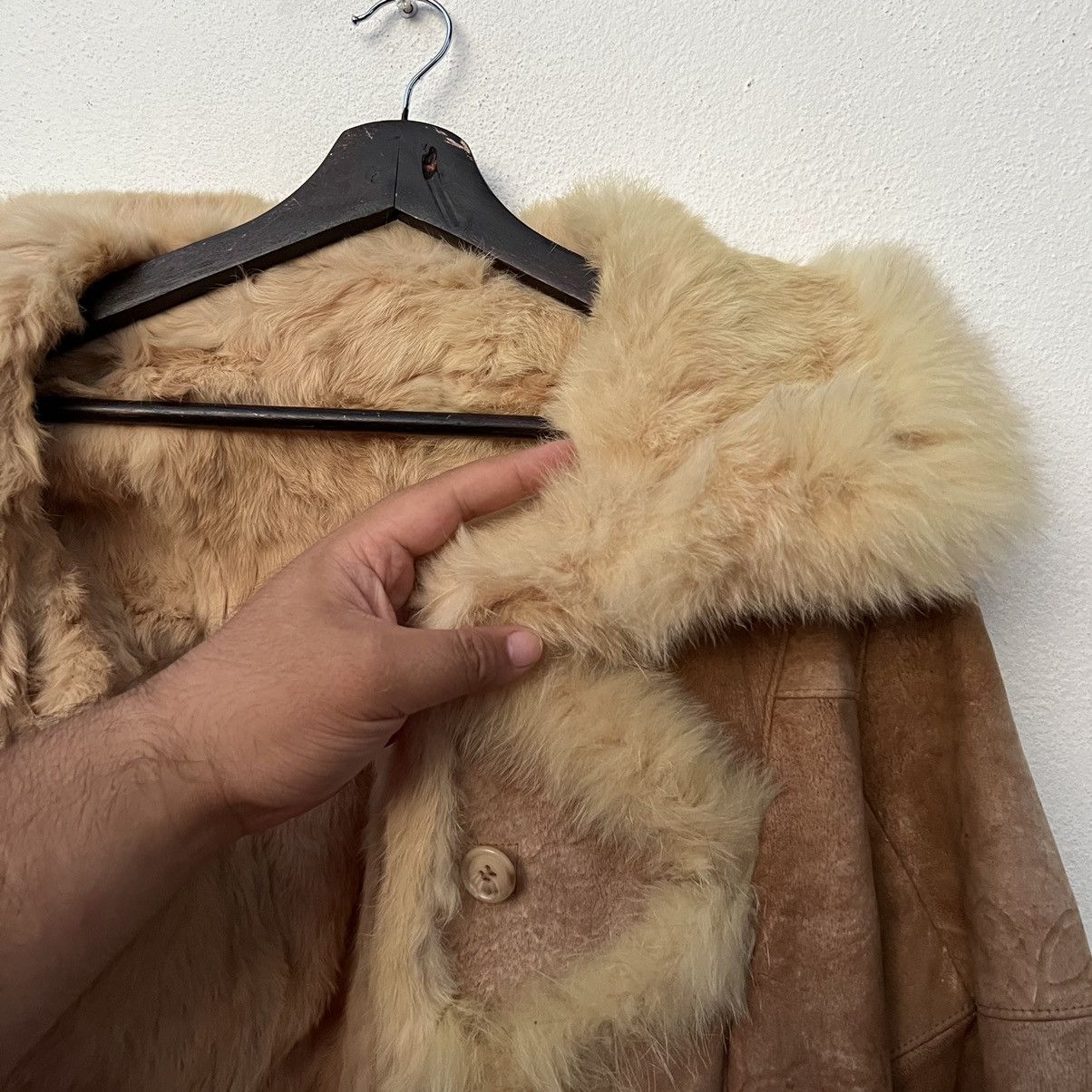 Japanese Brand VINTAGE LEATHER JACKET MINK FUR SHEARLING LINING Size US M / EU 48-50 / 2 - 12 Thumbnail