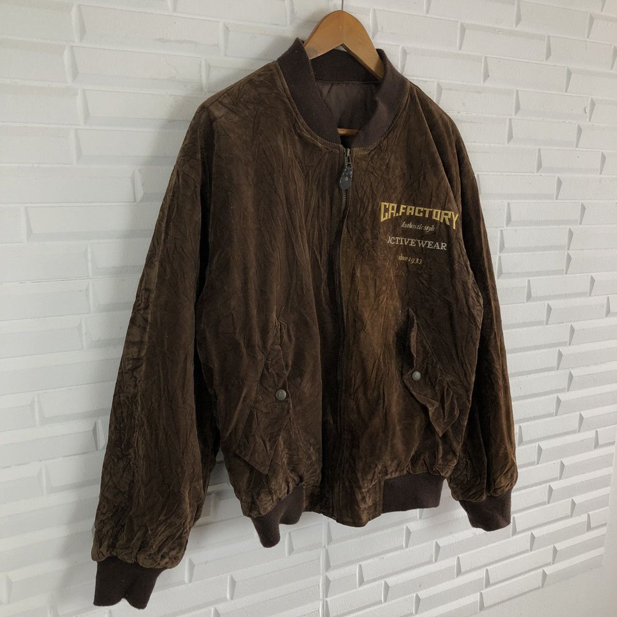 Japanese Brand VINTAGE VARSITY JACKET BIG LOGO ORIGINAL BRAND CA.FACTORY Size US M / EU 48-50 / 2 - 3 Thumbnail