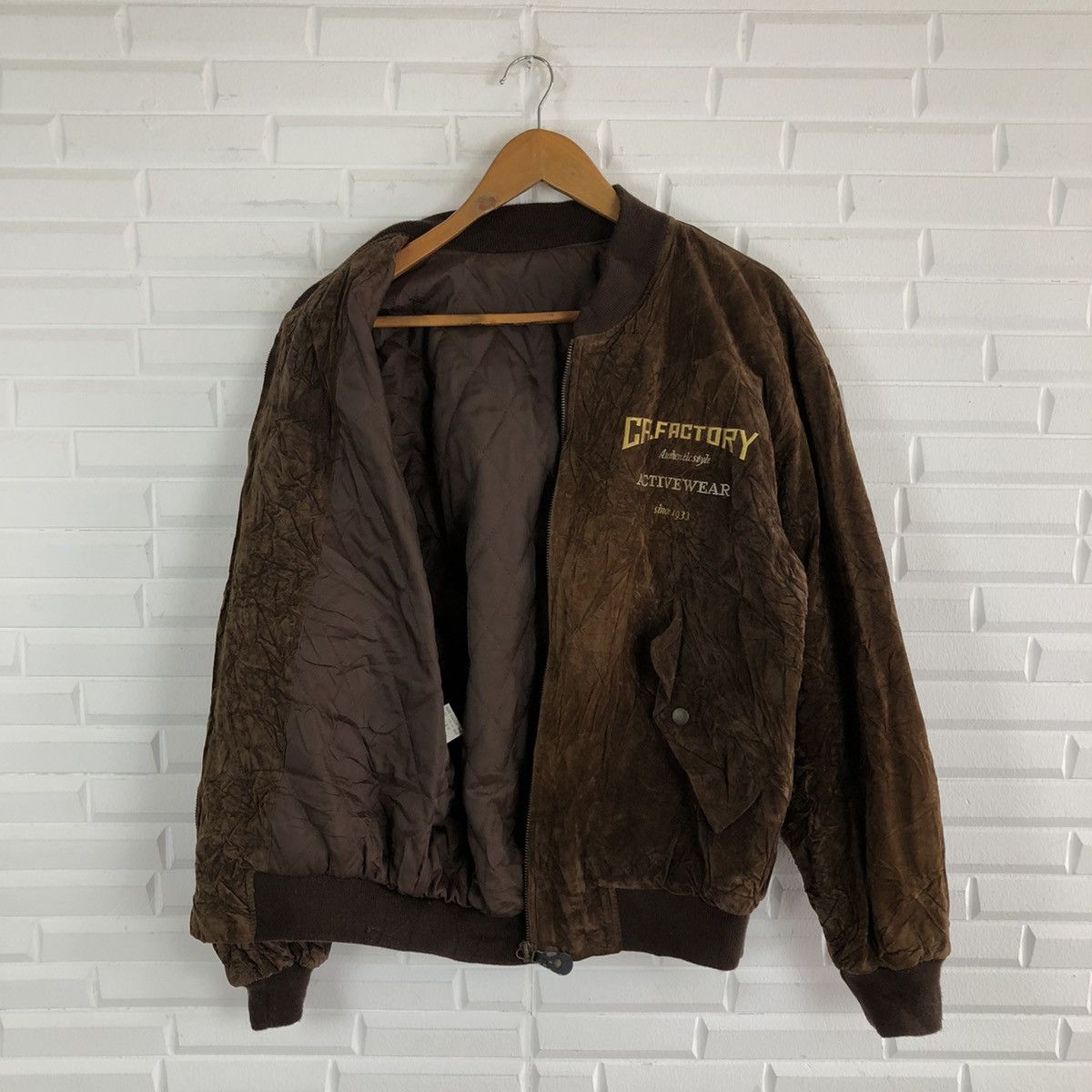 Japanese Brand VINTAGE VARSITY JACKET BIG LOGO ORIGINAL BRAND CA.FACTORY Size US M / EU 48-50 / 2 - 9 Thumbnail