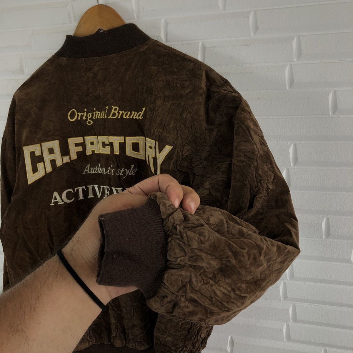 Japanese Brand VINTAGE VARSITY JACKET BIG LOGO ORIGINAL BRAND CA.FACTORY Size US M / EU 48-50 / 2 - 8 Thumbnail
