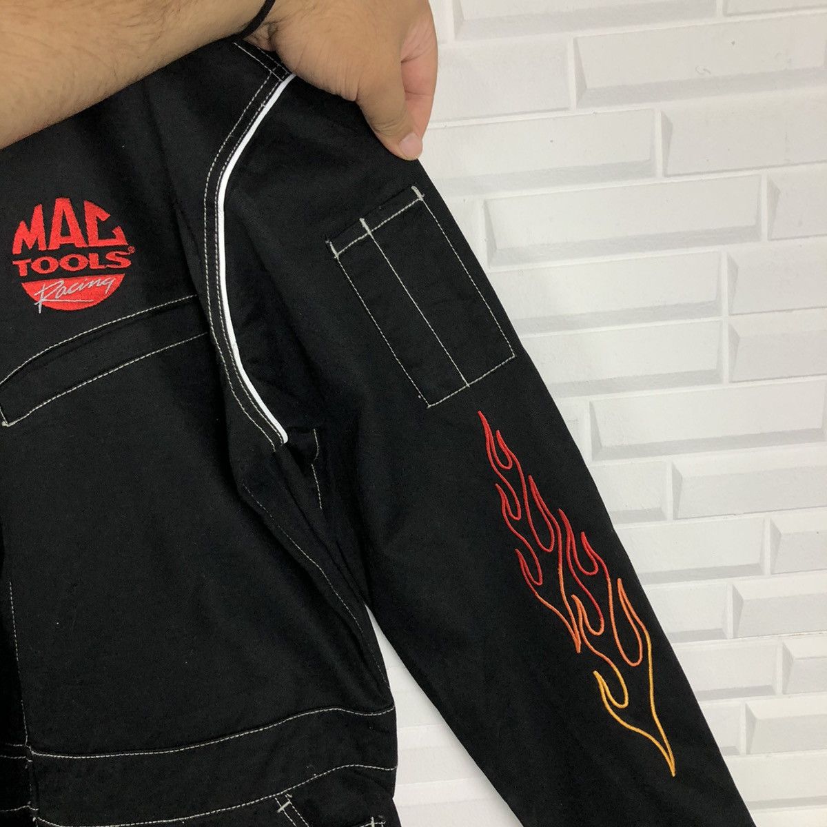 Japanese Brand RARE DESIGN BIG LOGO MAC TOOLS RACING OVERALL WORKERS Size US 44 / EU 60 - 16 Thumbnail