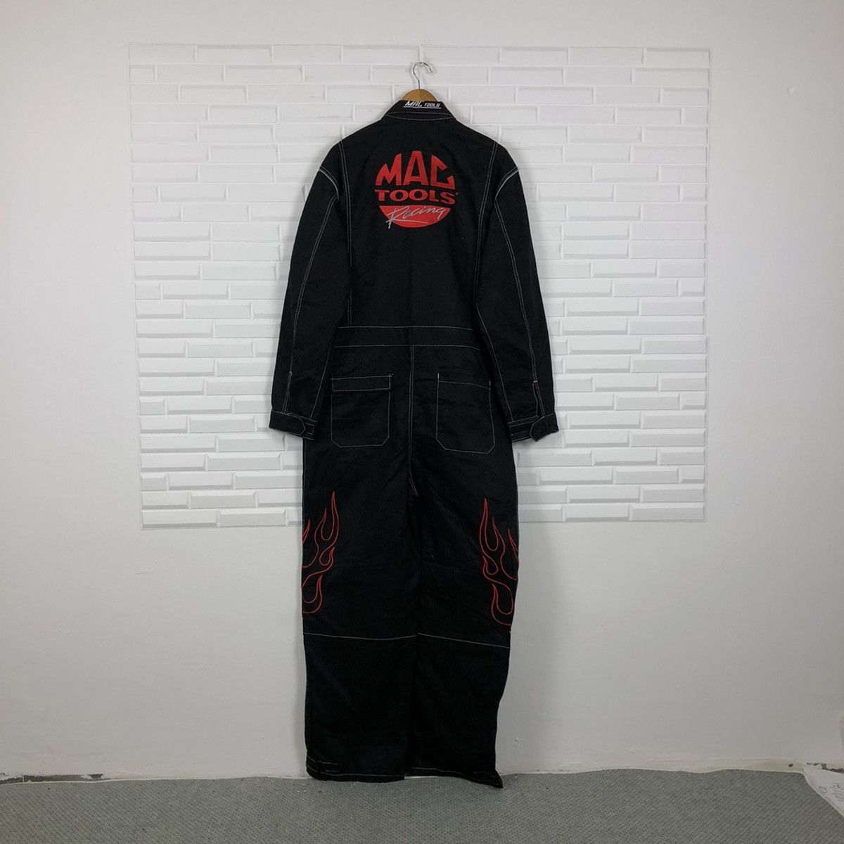 Japanese Brand RARE DESIGN BIG LOGO MAC TOOLS RACING OVERALL WORKERS Size US 44 / EU 60 - 11 Thumbnail