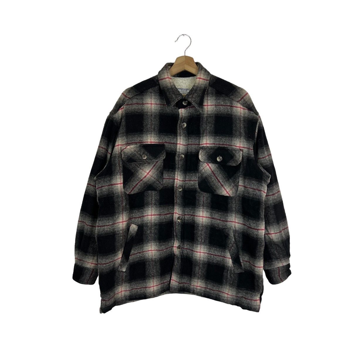 Flannel VINTAGE SEAHOP TARTAN DESIGN FLANNEL JACKET WORKERS WEAR Size US M / EU 48-50 / 2 - 1 Thumbnail