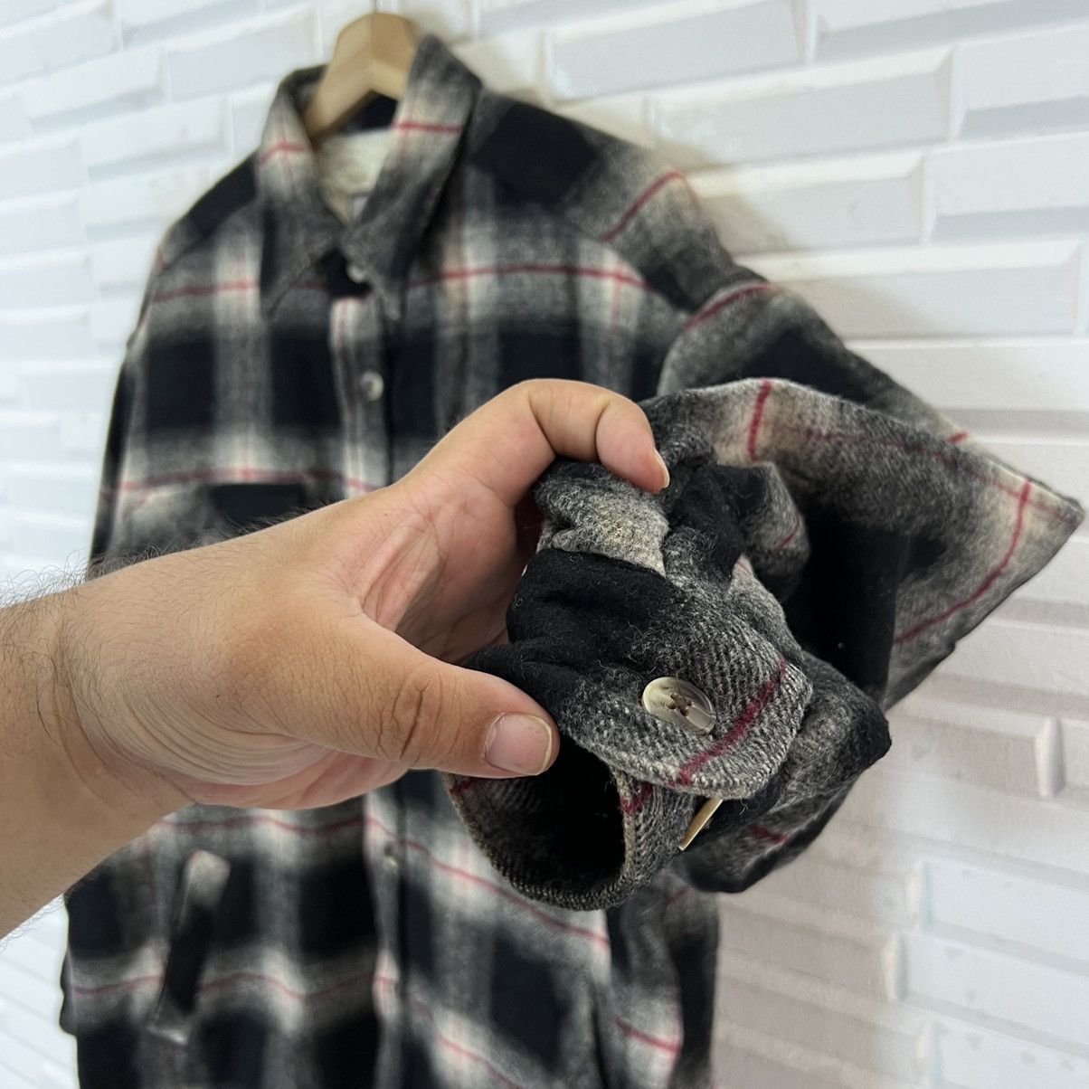 Flannel VINTAGE SEAHOP TARTAN DESIGN FLANNEL JACKET WORKERS WEAR Size US M / EU 48-50 / 2 - 5 Thumbnail